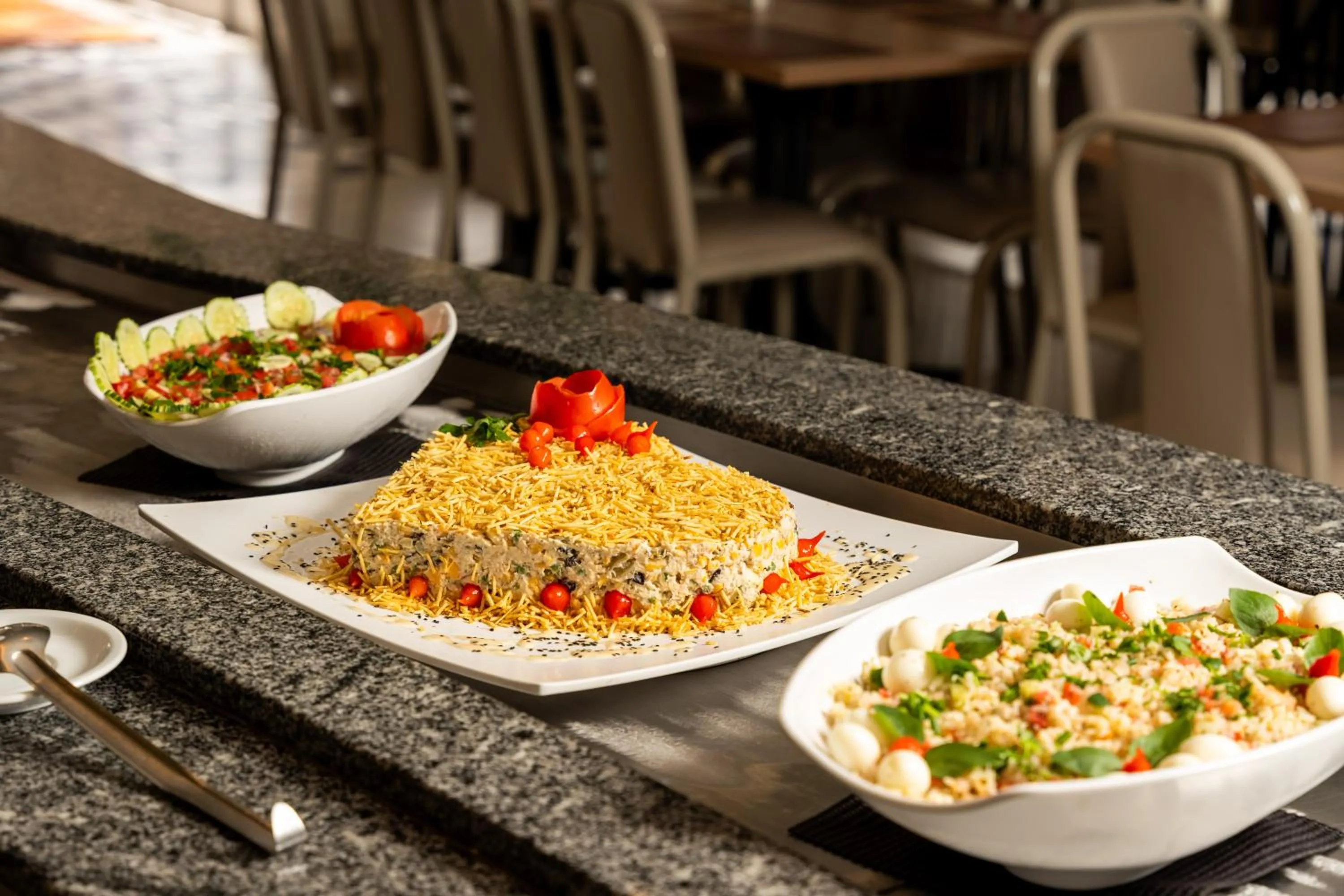 Restaurant/places to eat in Grinbergs Village Hotel