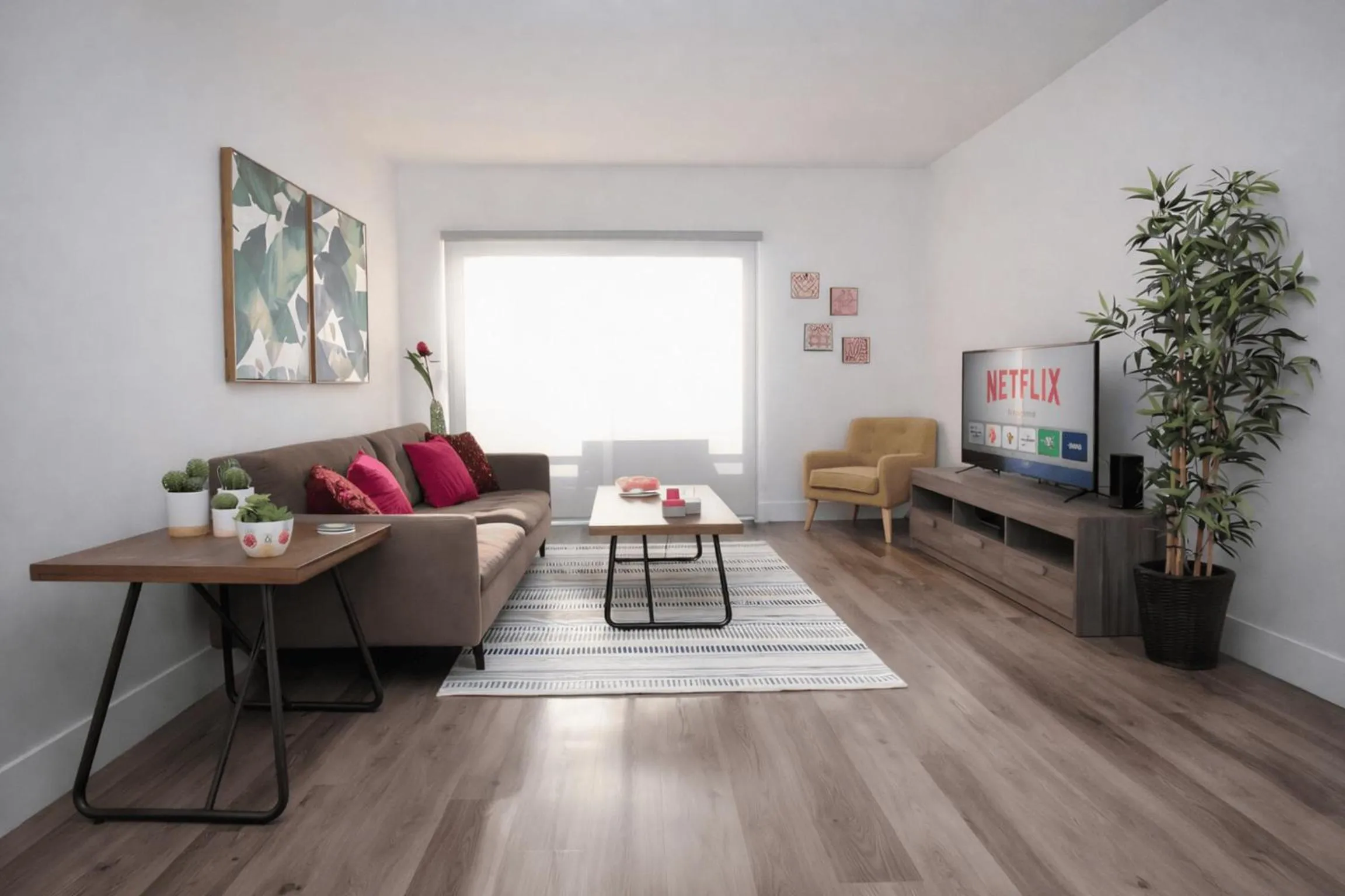 TV and multimedia in Premium City Suites - Free Secured Parking - Family Friendly