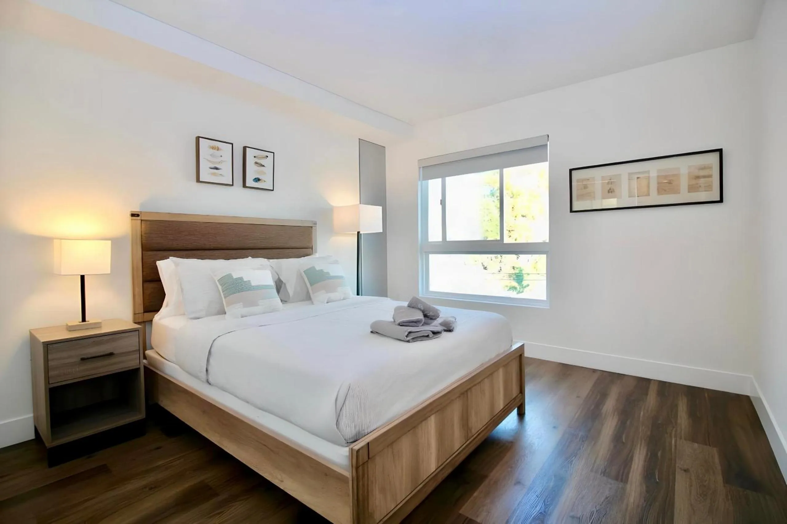 Bedroom, Bed in Los Angeles Premium City Suites with Free Parking