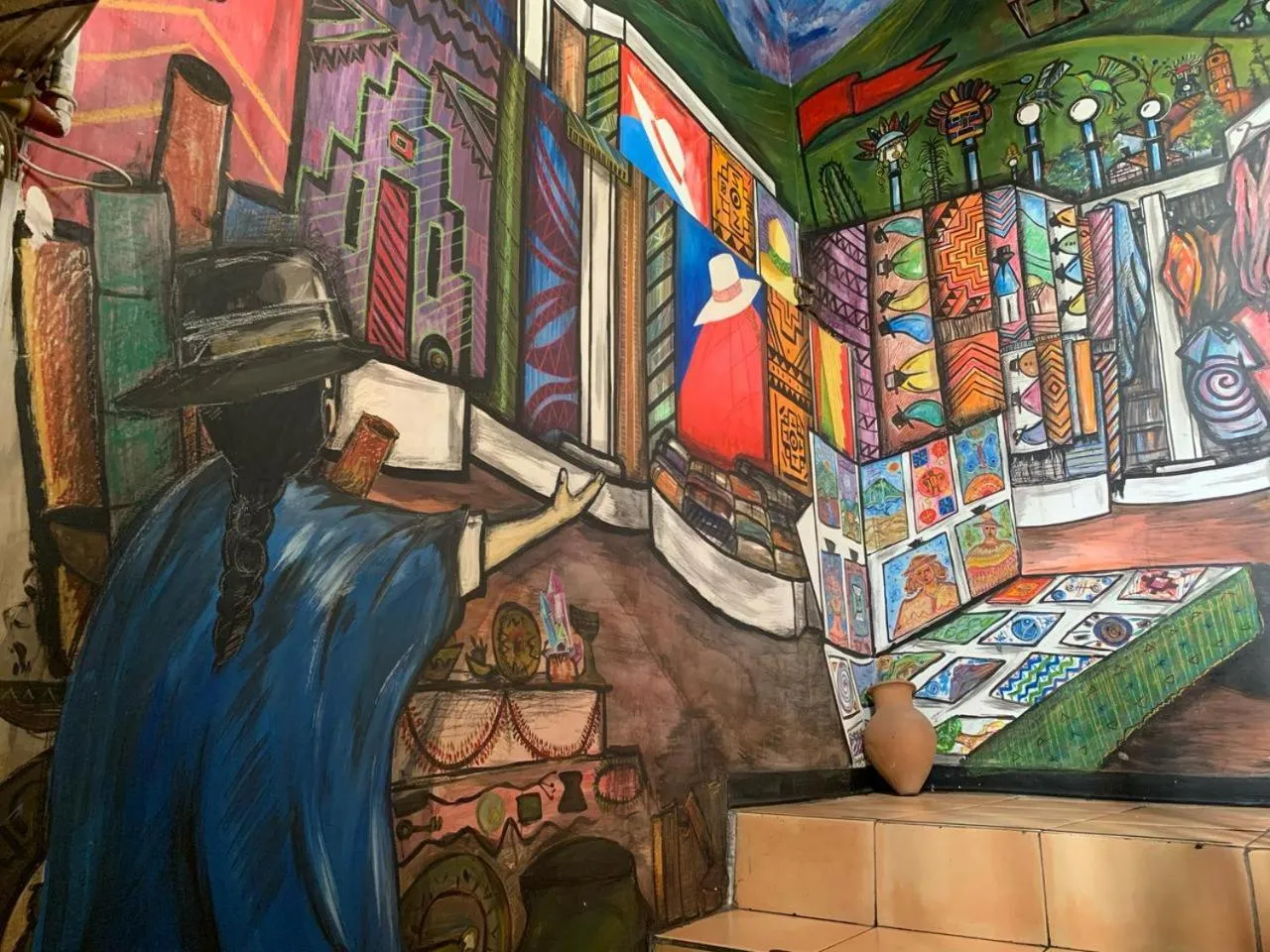 Decorative detail in Flying Donkey