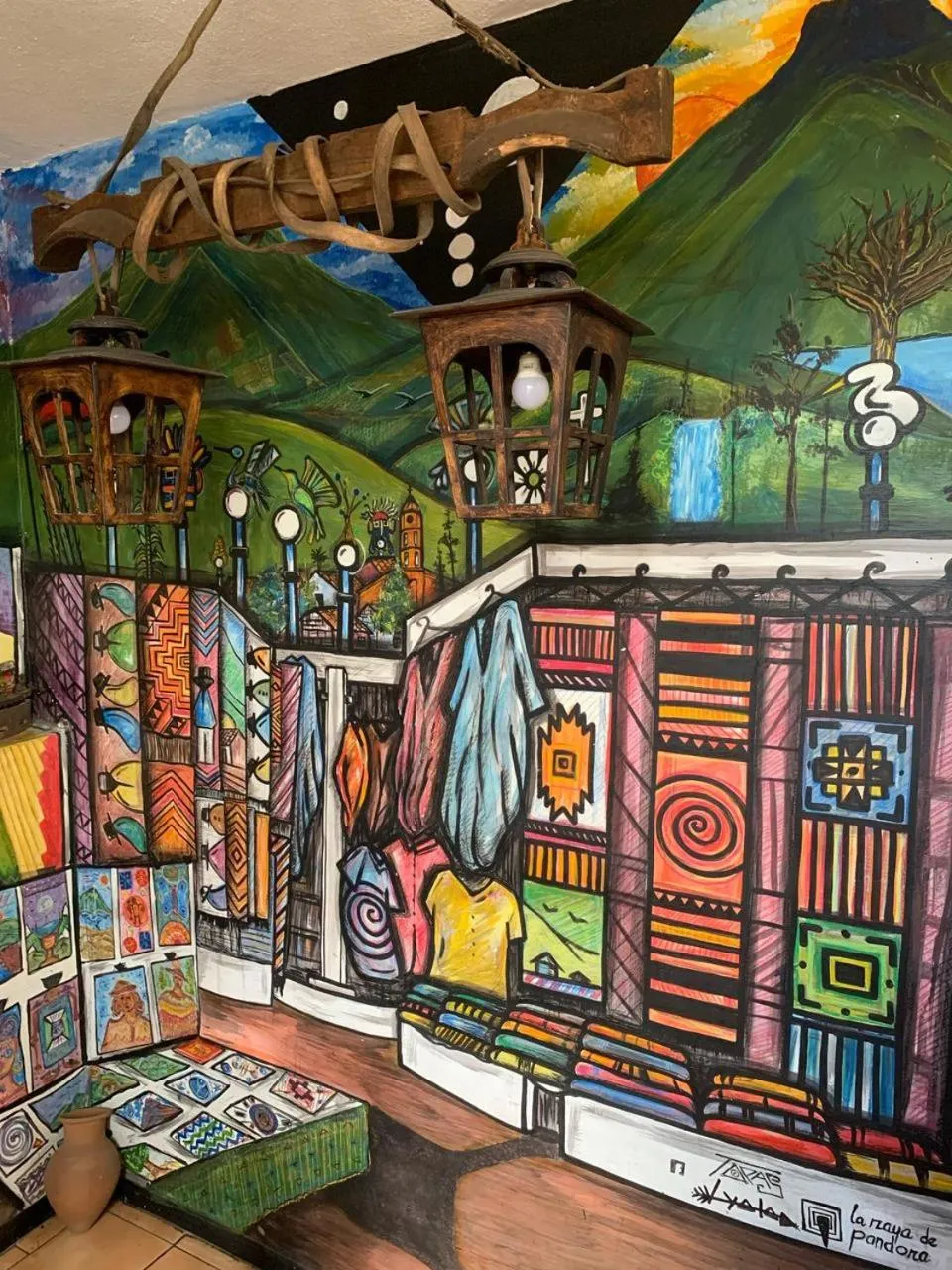 Decorative detail in Flying Donkey