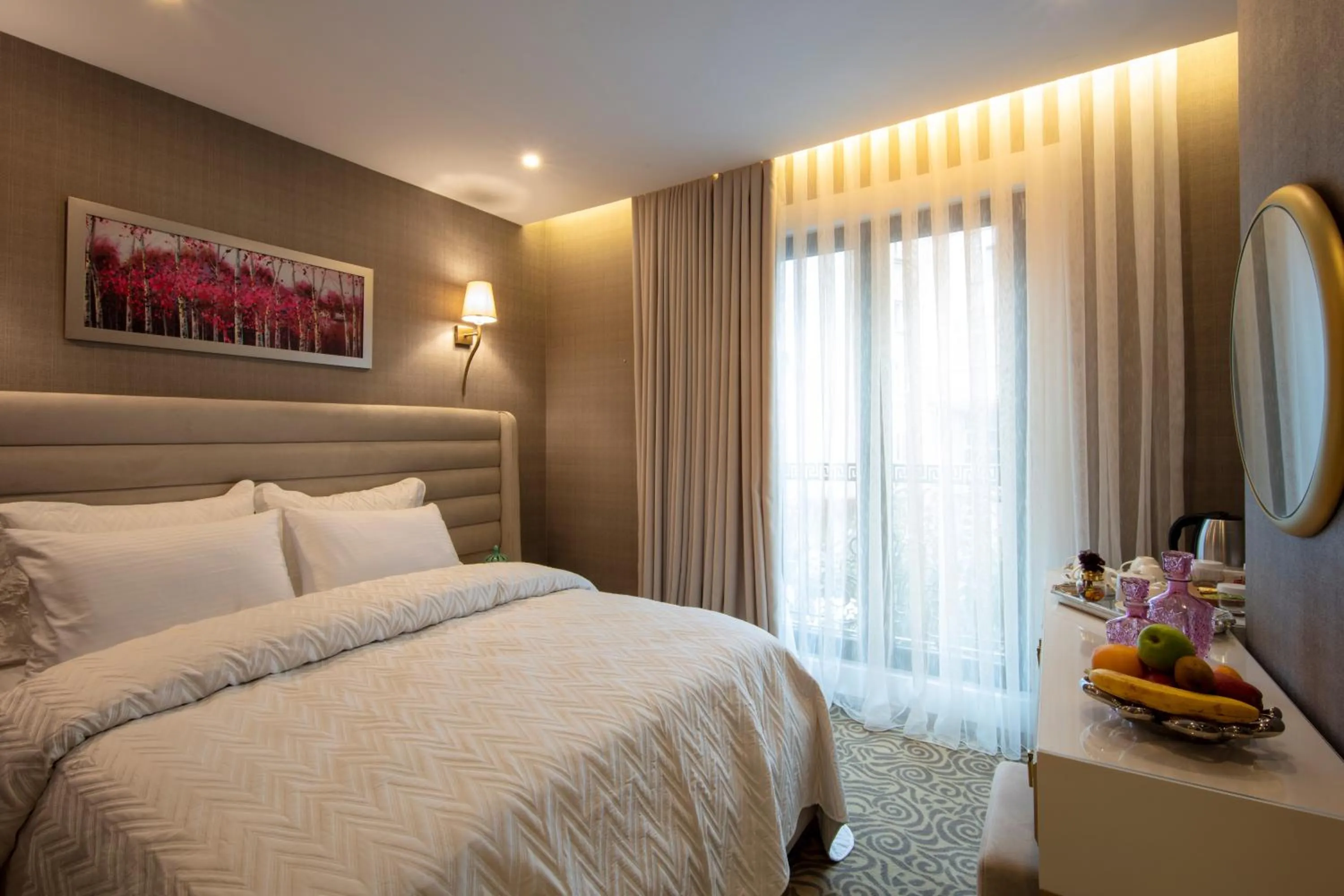 Bed in Mr BEYAZ HOTEL