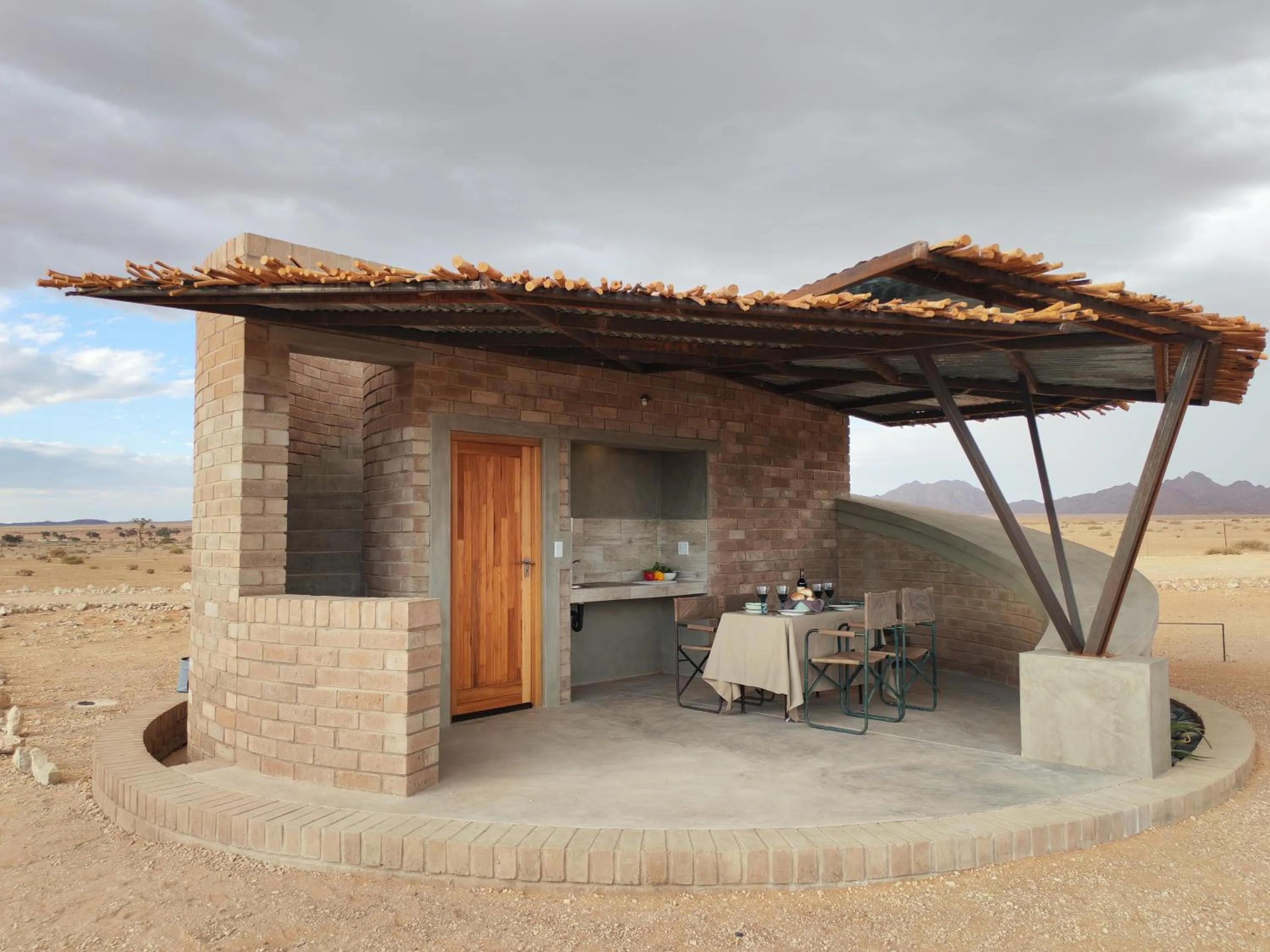 Patio in Sossus Oasis Campsite