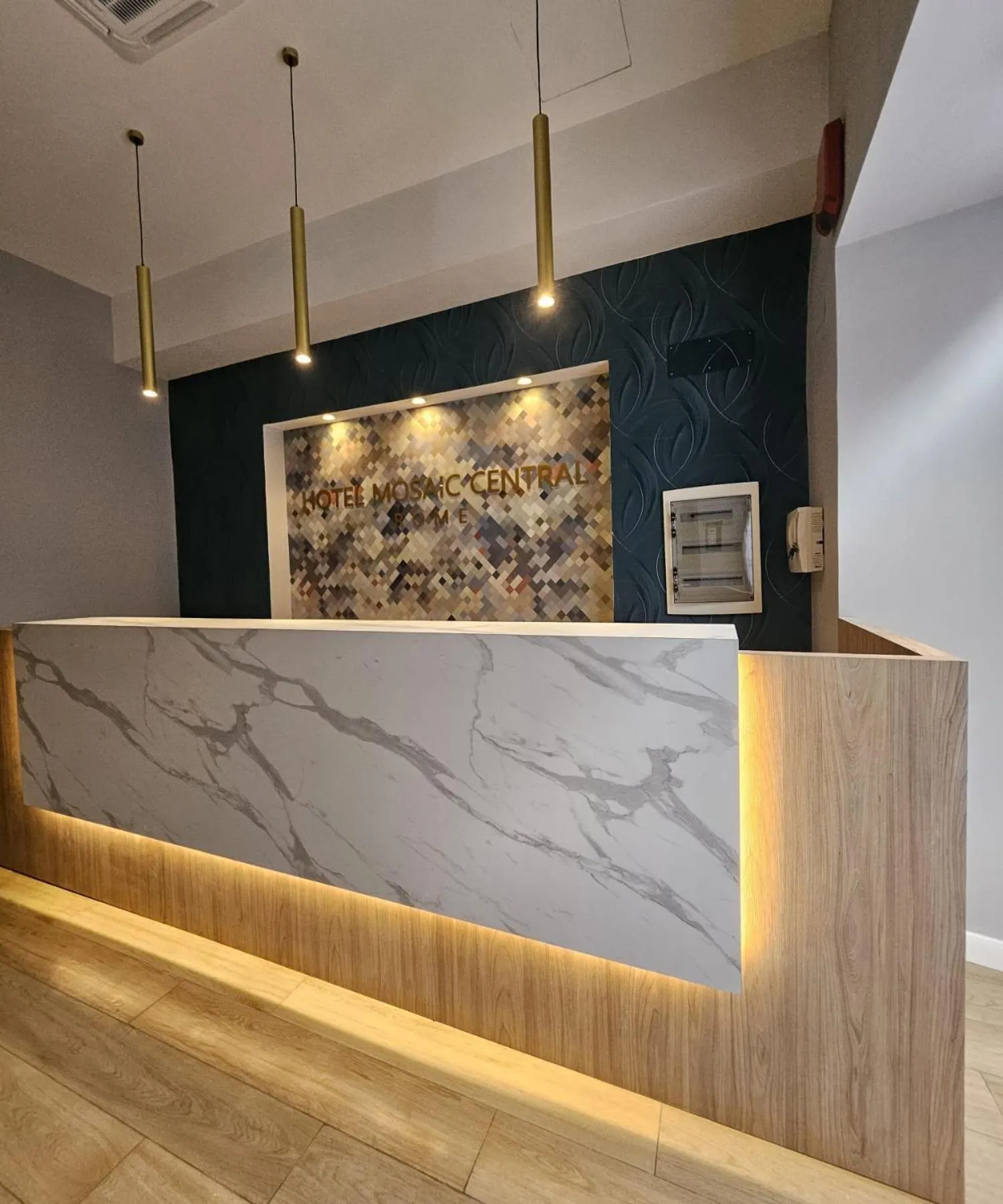 Lobby or reception in Hotel Mosaic Central Rome