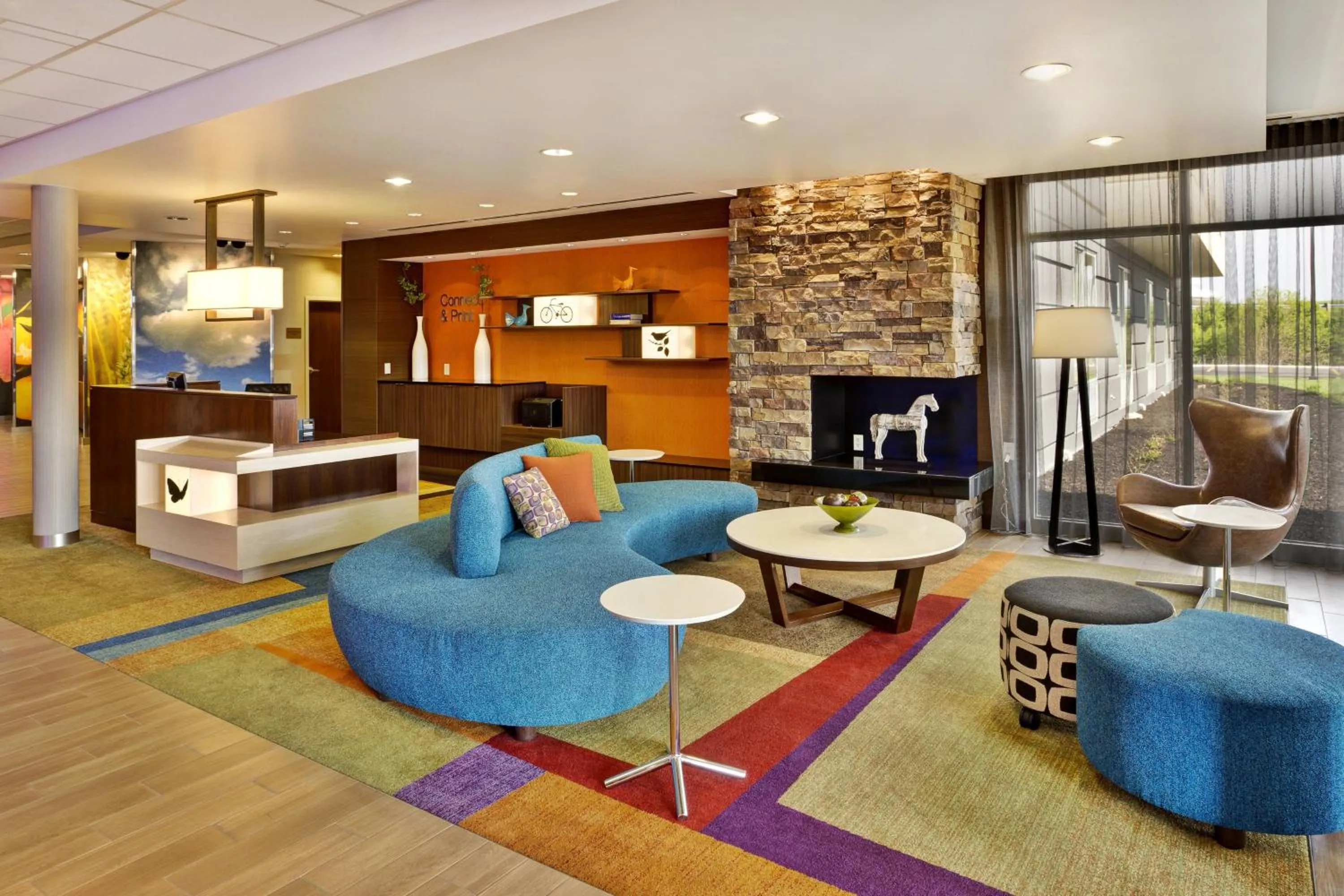 Lobby or reception in Fairfield Inn & Suites by Marriott Jeffersonville I-71