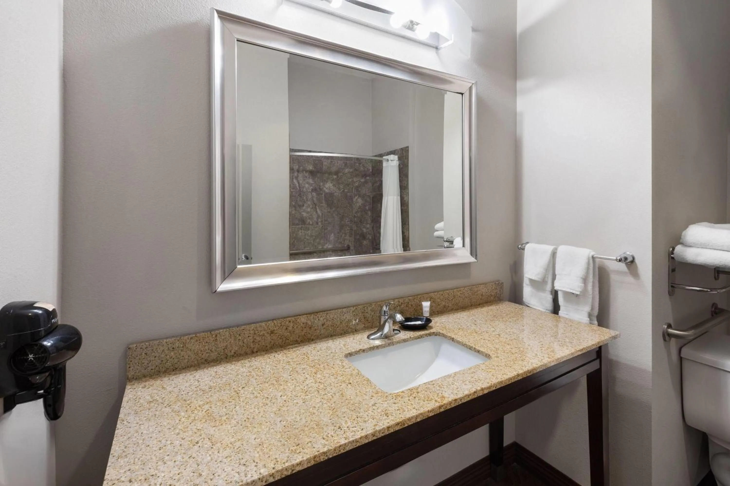 Shower in Baymont by Wyndham Andrews TX