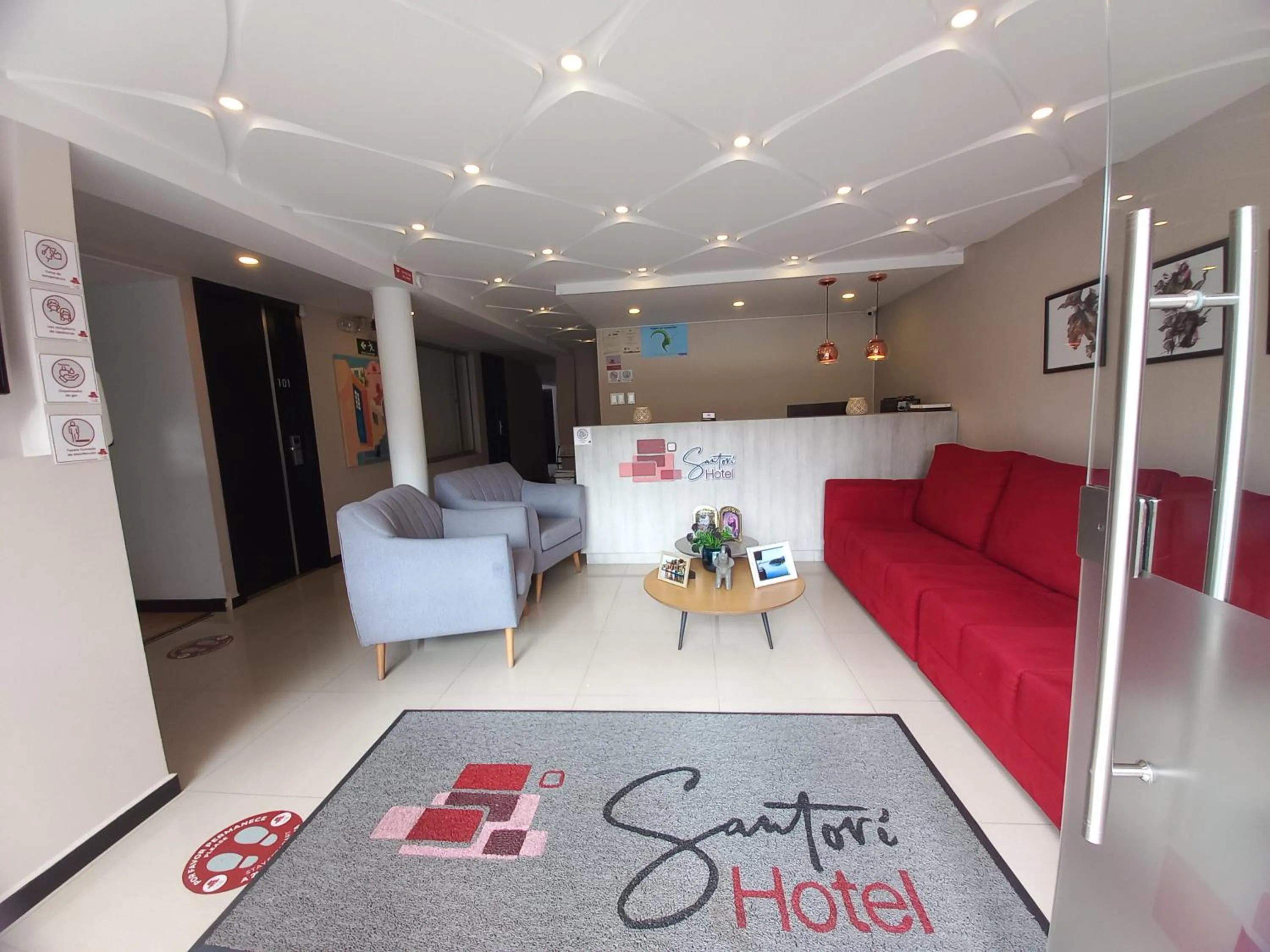 Lobby or reception in HOTEL SANTORI
