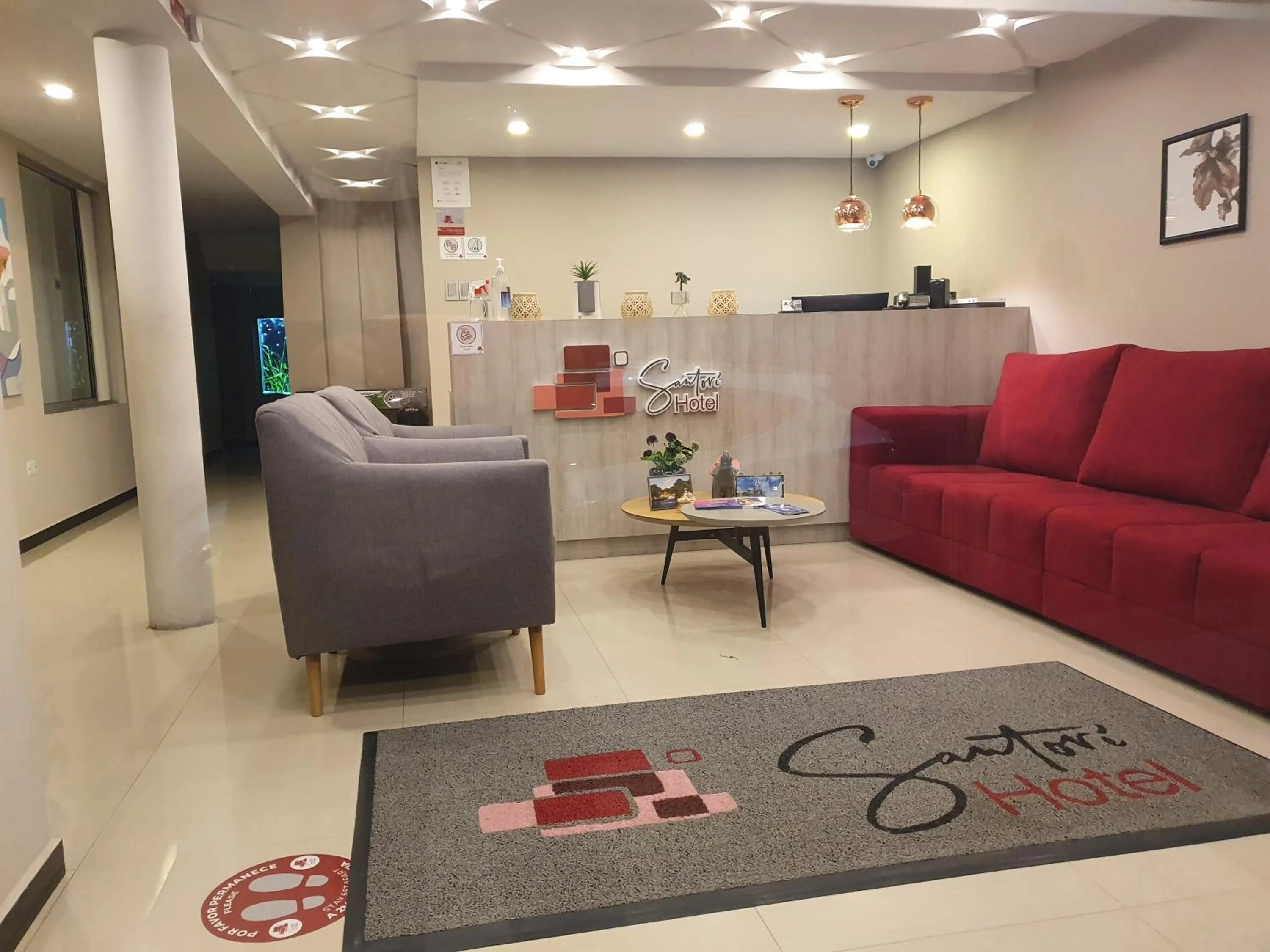 Lobby or reception in HOTEL SANTORI