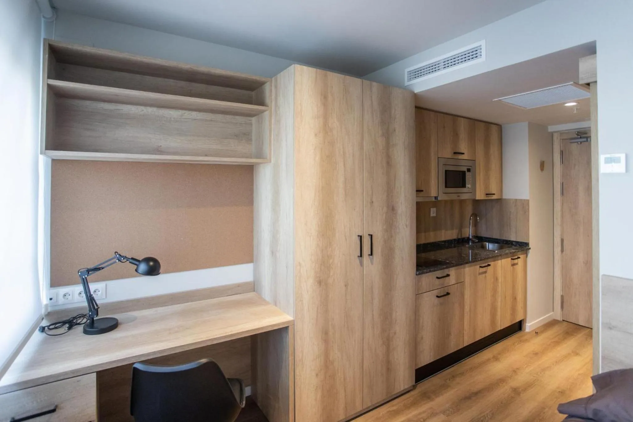 Kitchen or kitchenette in Micampus Bilbao Student Residence