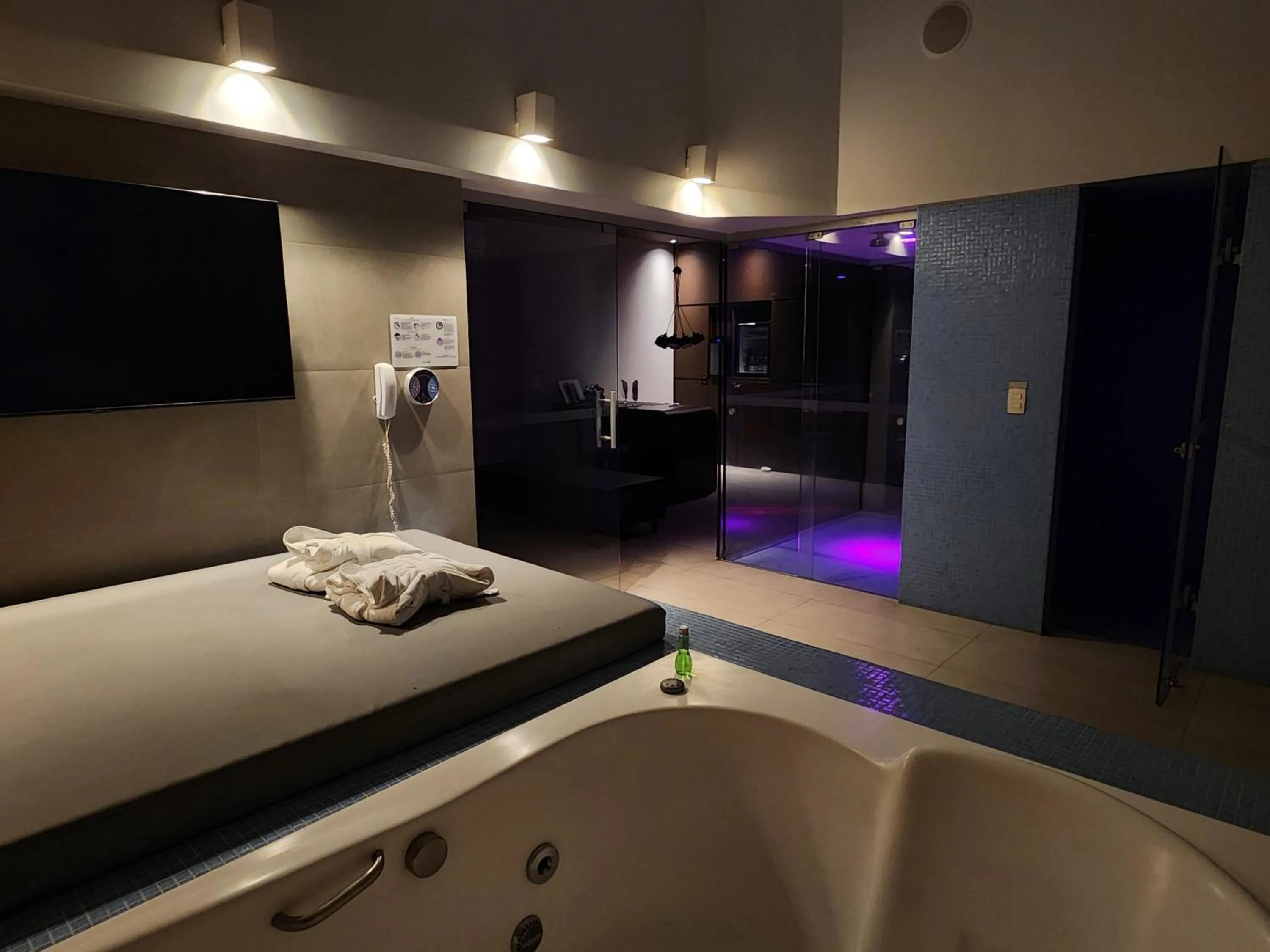 Shower, Bed in Lush Motel Ipiranga