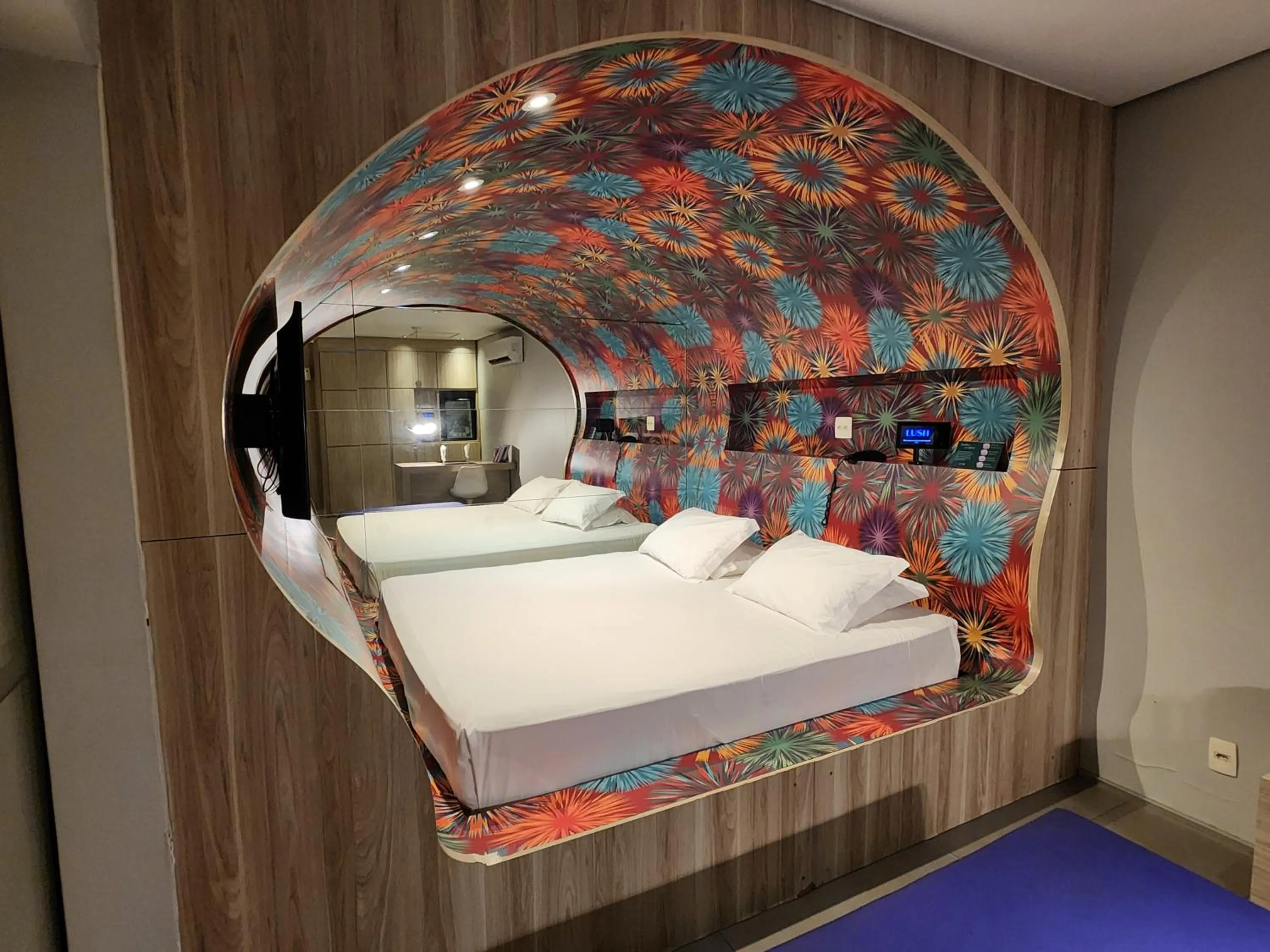 Bed in Lush Motel Ipiranga