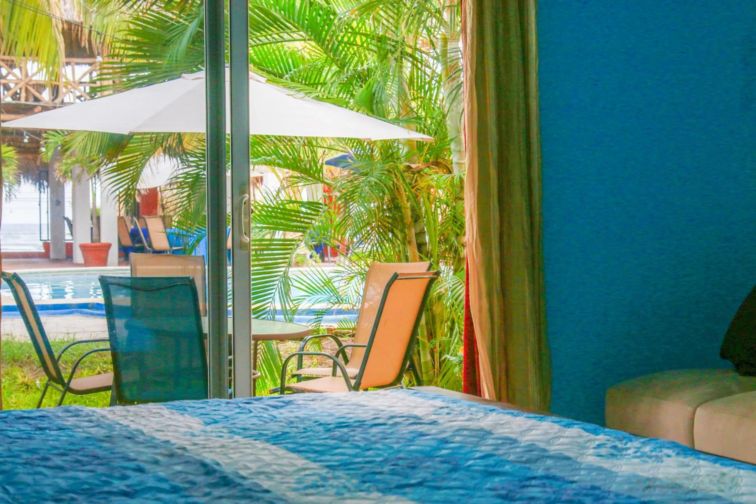 Pool view in Sabas Beach Resort