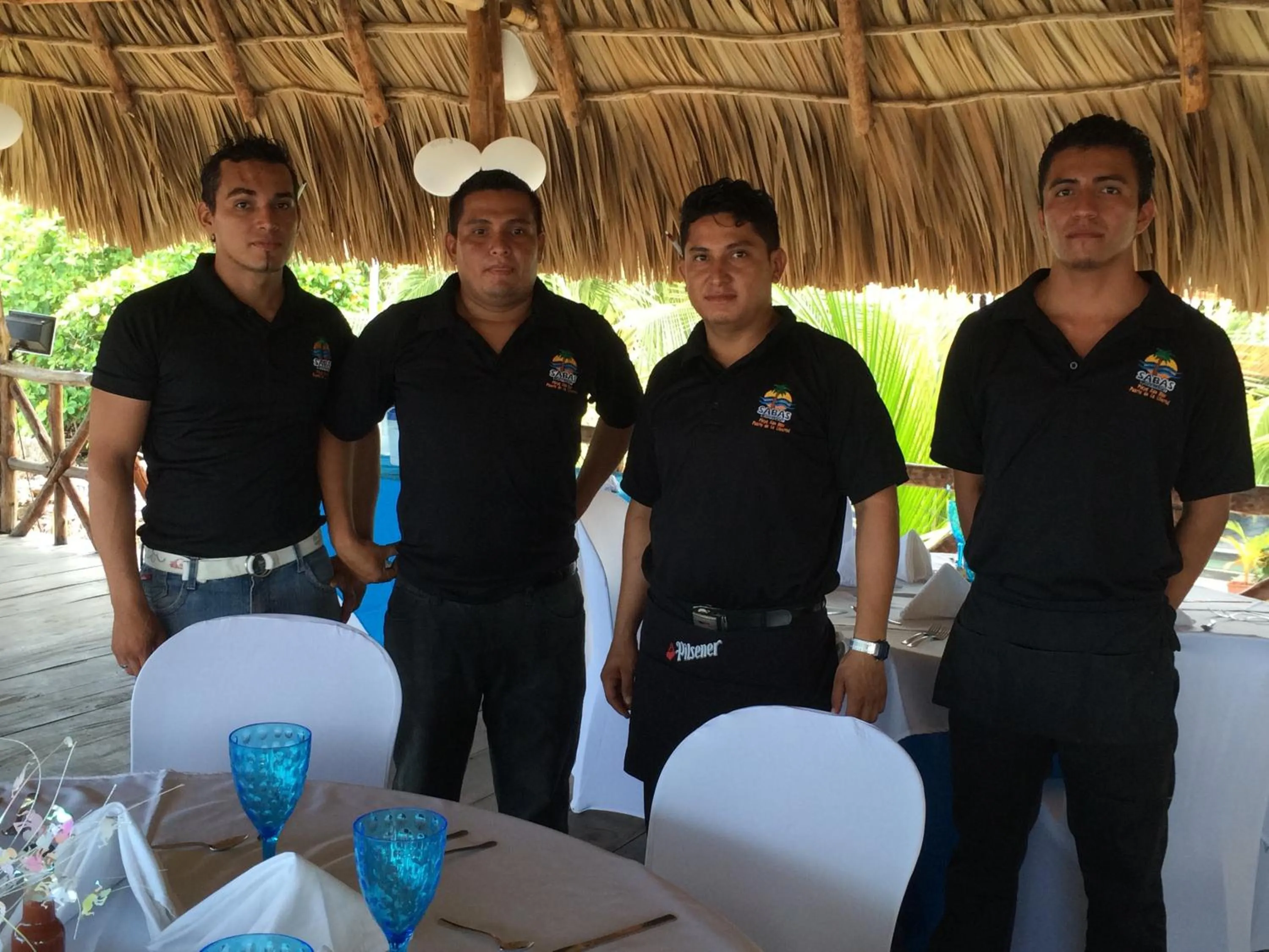 Staff in Sabas Beach Resort