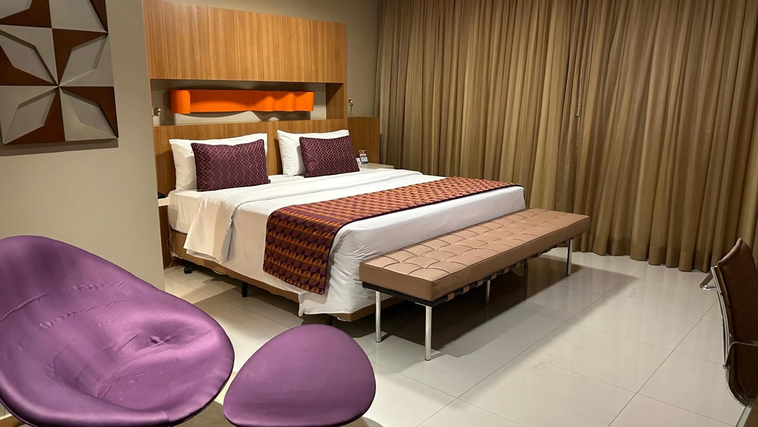Bed in Jade Hotel Brasília