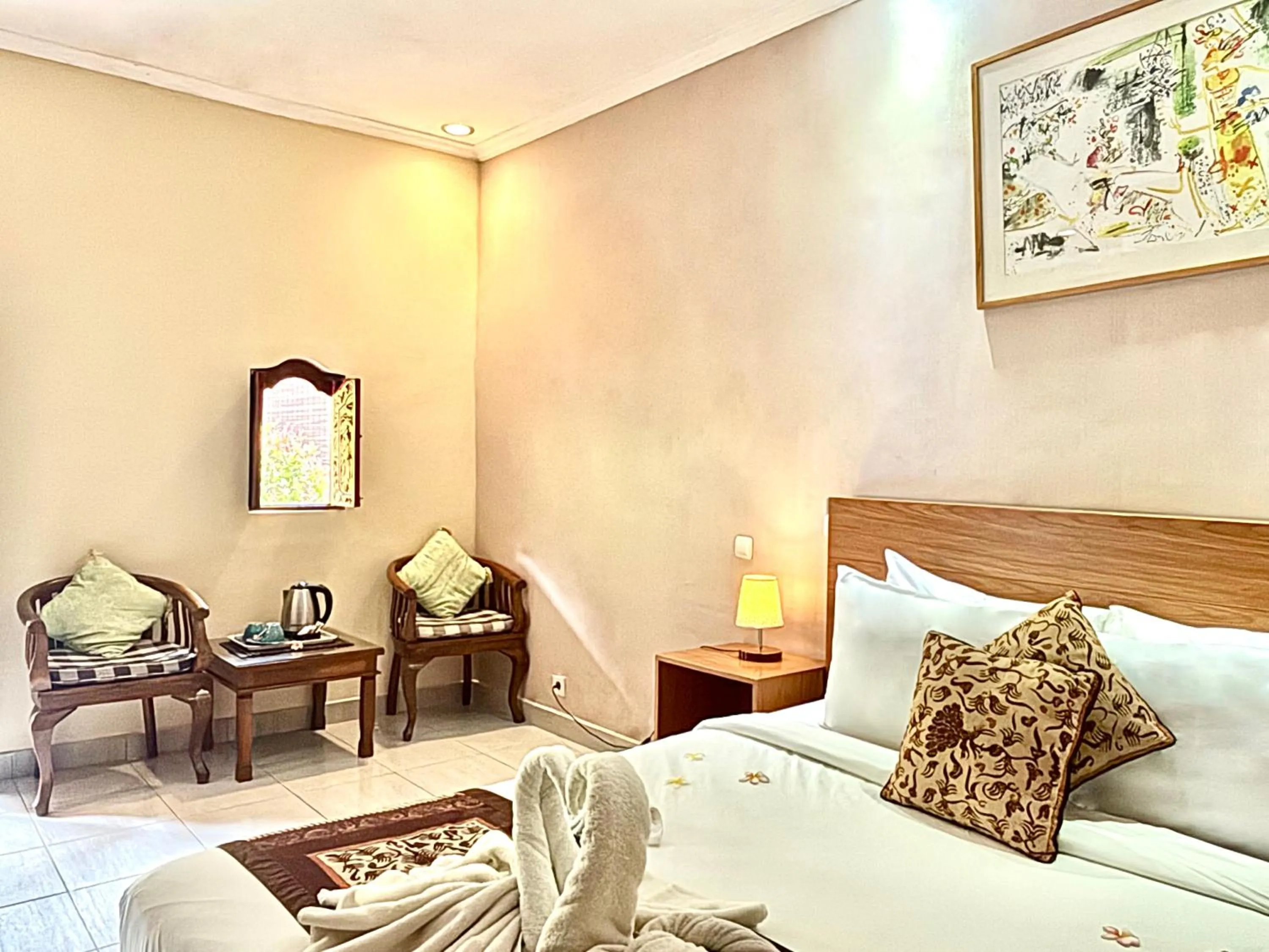 Bedroom, Bed in Puri Anyar Ubud