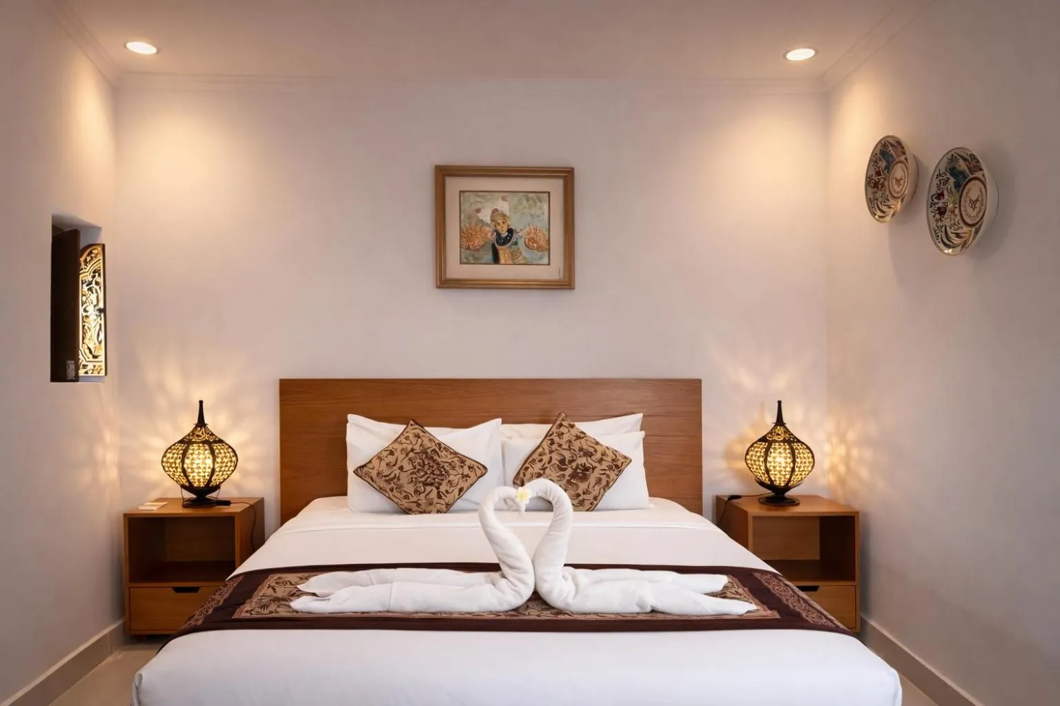 Bedroom, Bed in Puri Anyar Ubud