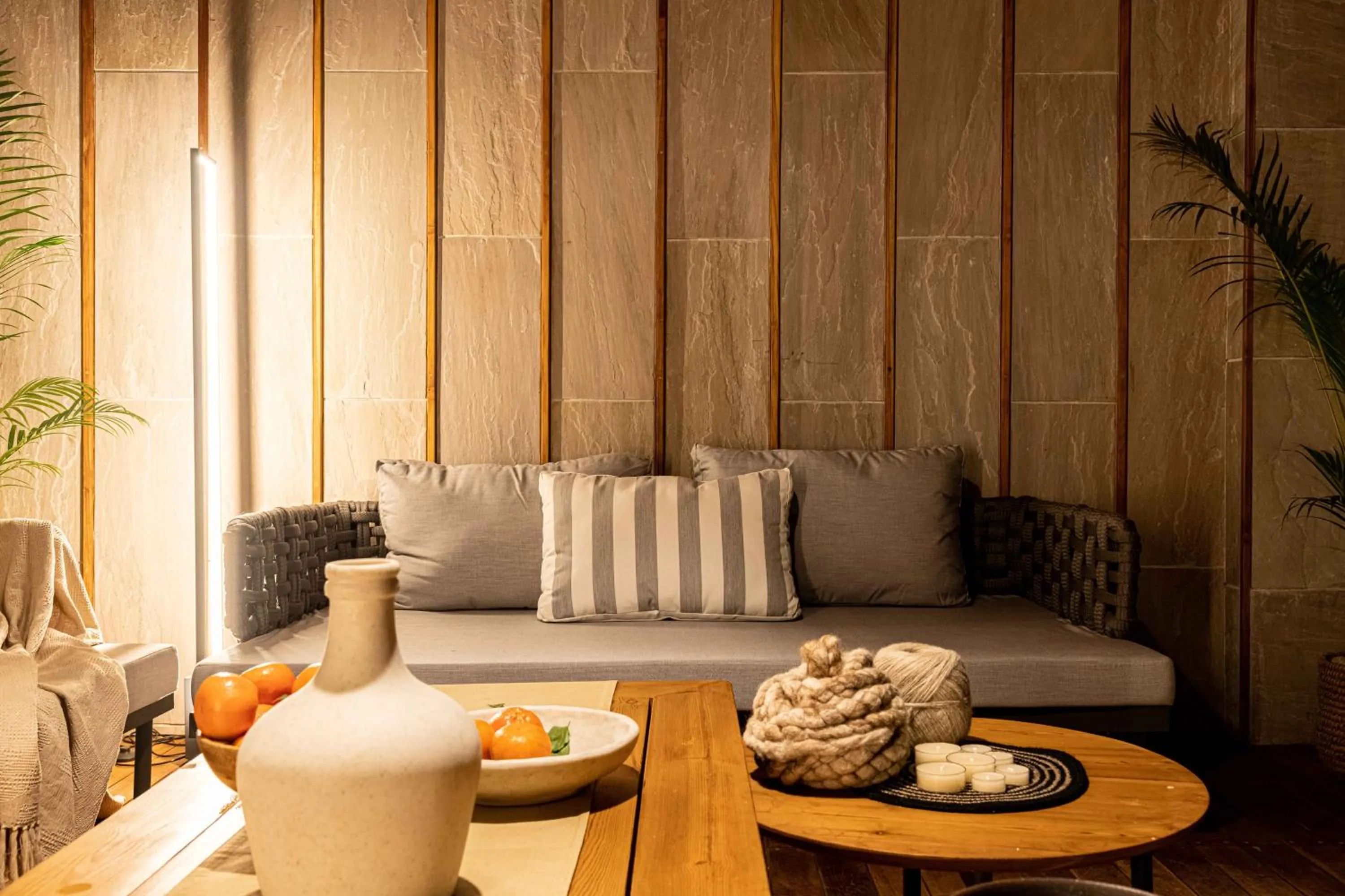 Living room in Naturoville Wellness Resort Rishikesh - Surrounded by Nature, Rooted in Wellness