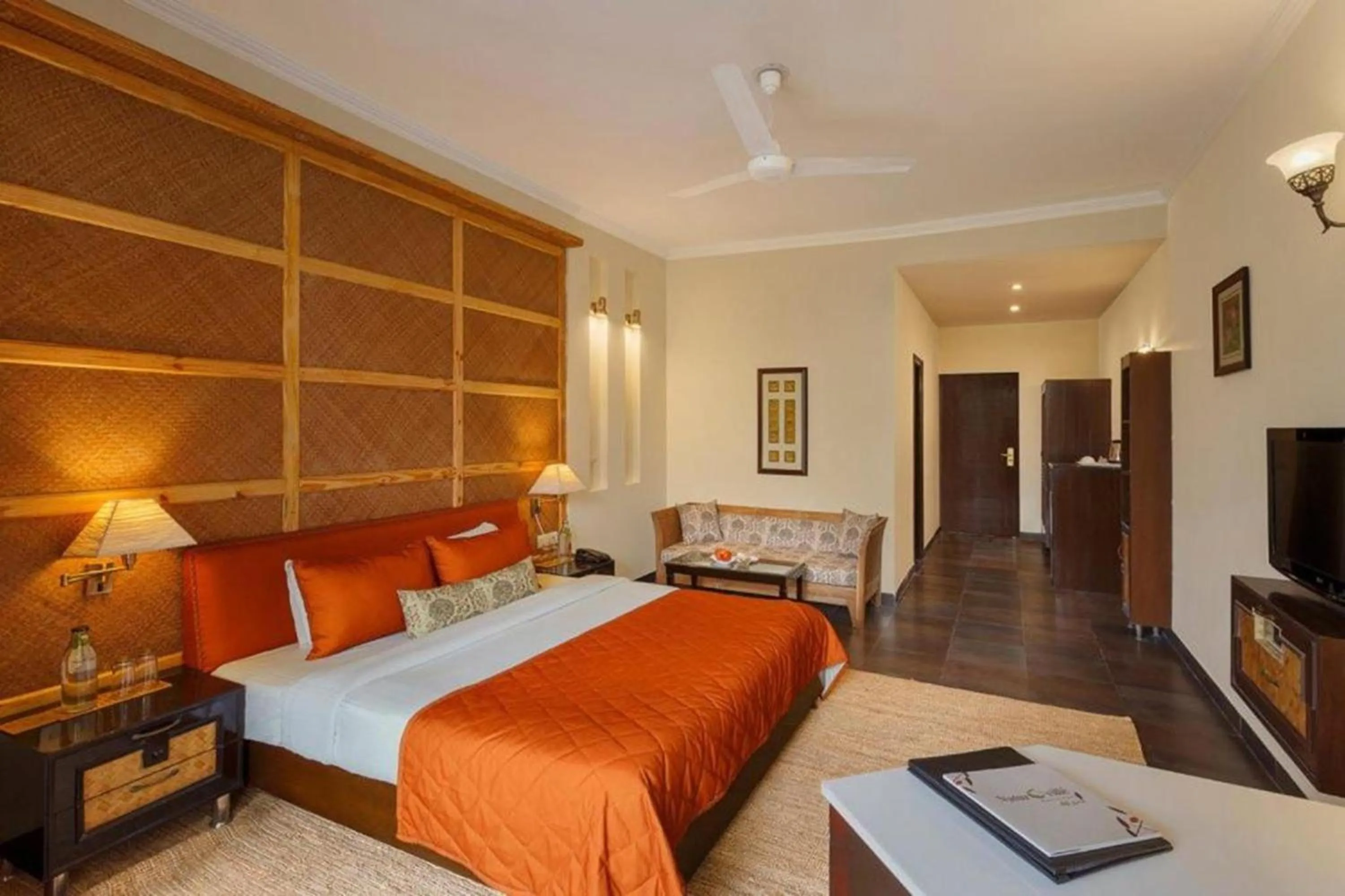 Bed in Naturoville Wellness Resort Rishikesh - Surrounded by Nature, Rooted in Wellness
