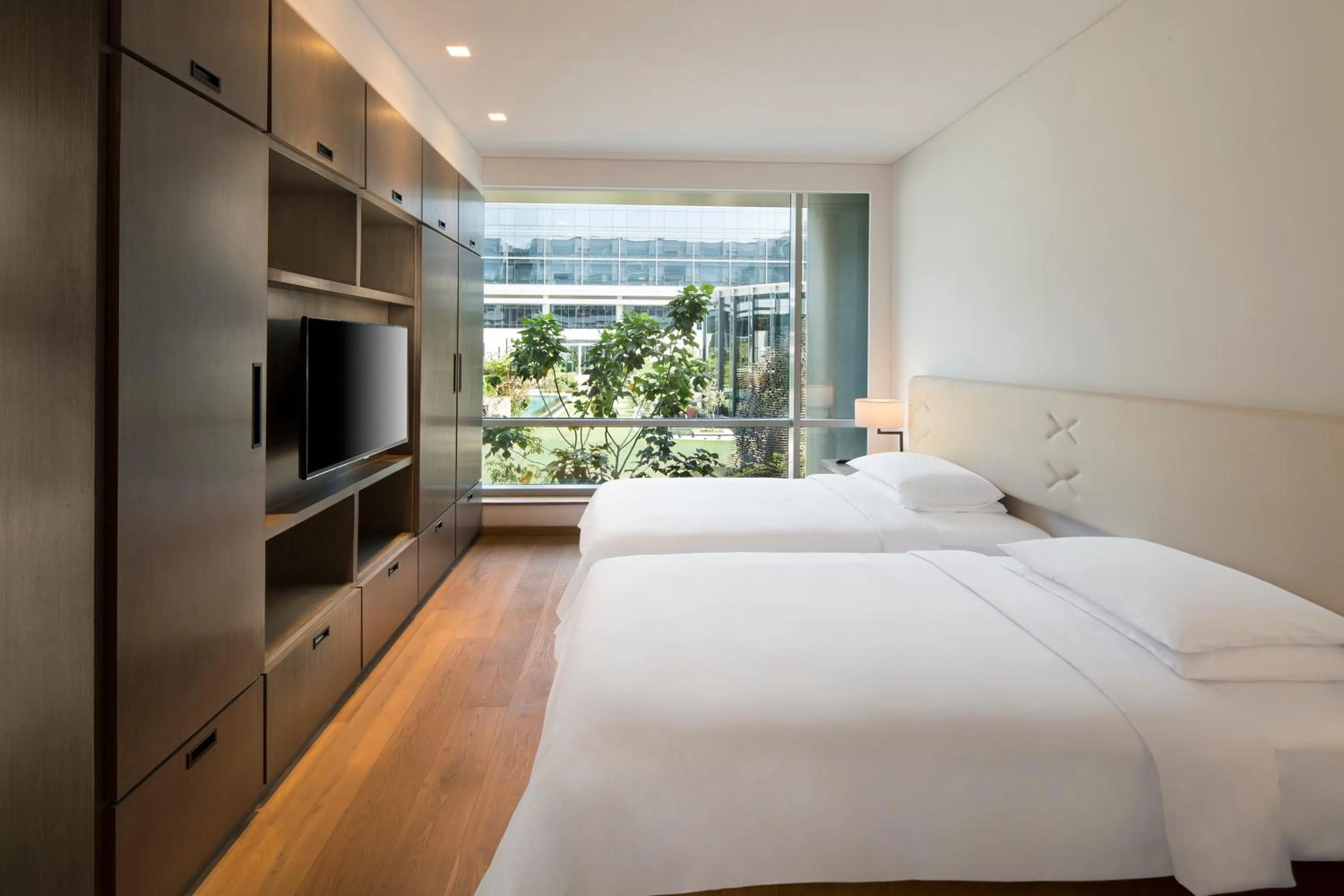 Photo of the whole room, Bed in Hyatt Delhi Residences