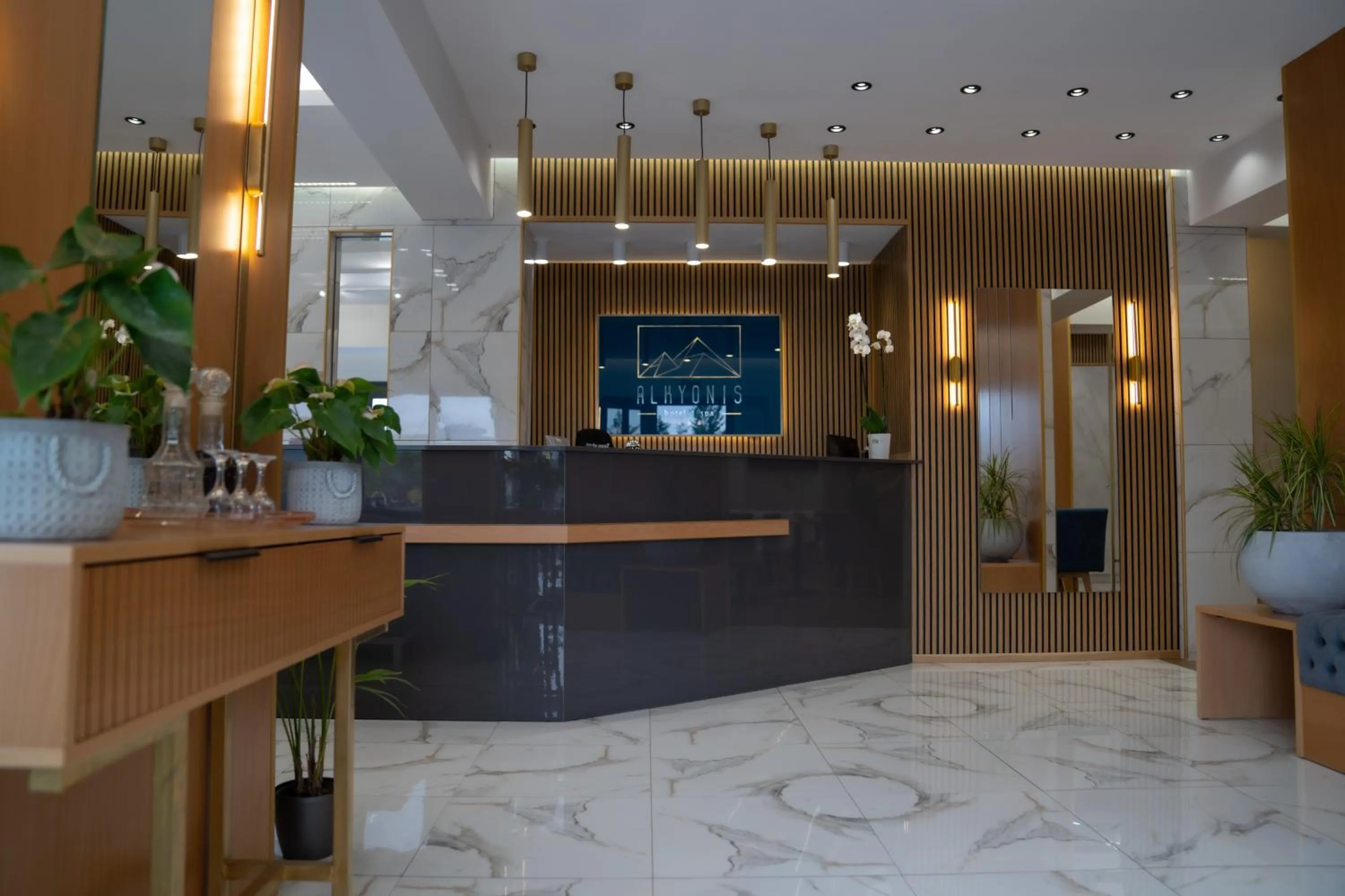 Lobby or reception in Alkyonis Hotel & Spa