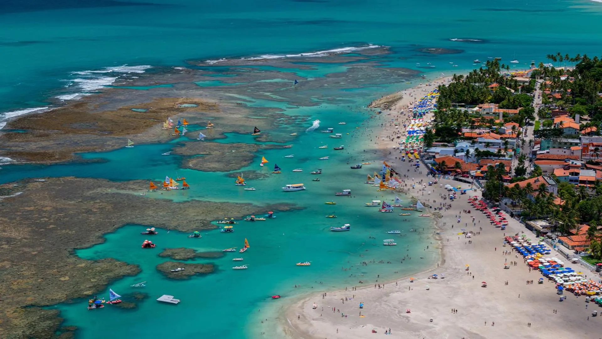 Bird's eye view in Pousada Praiana