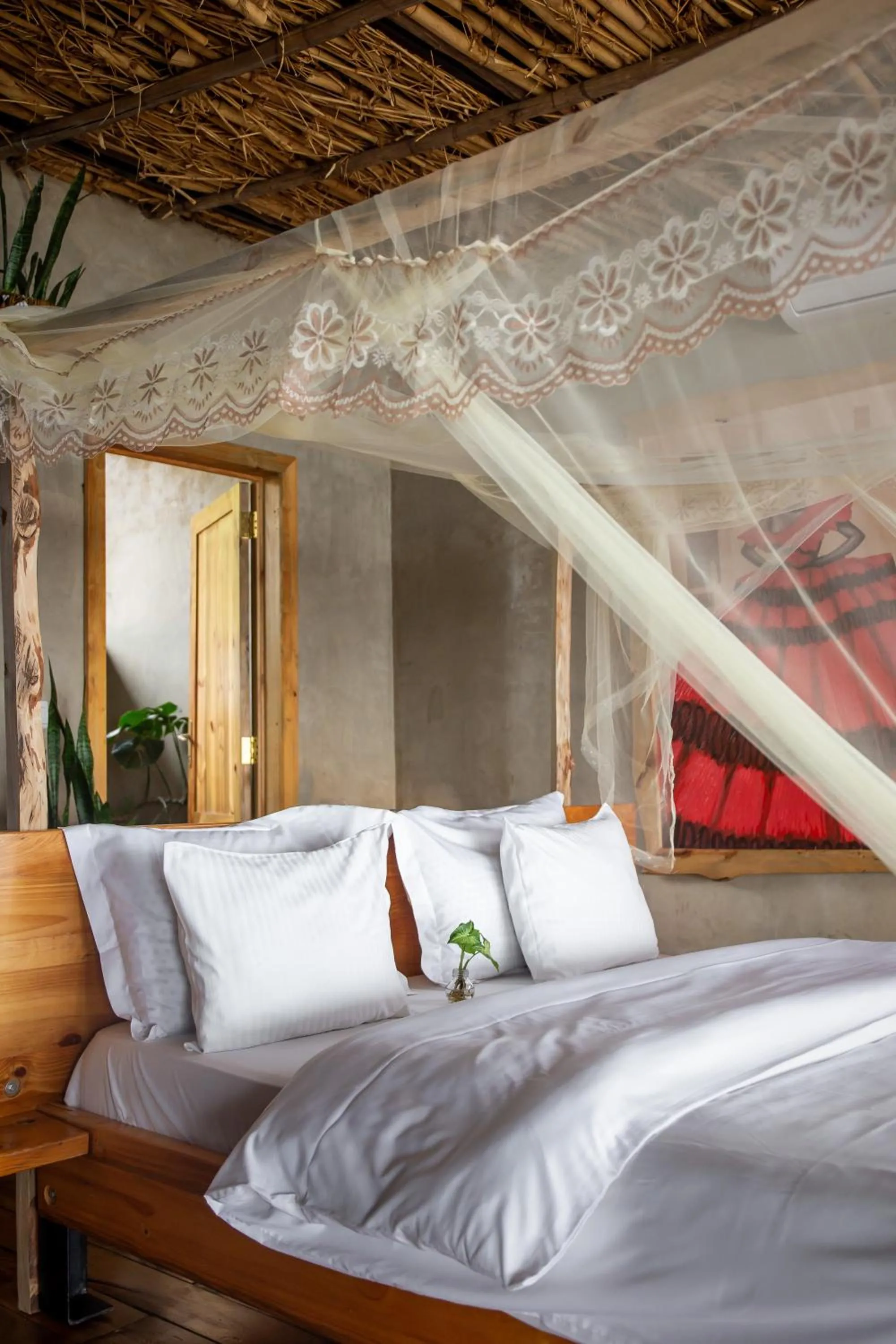 Bed in Eagle View Lodge - Kigali