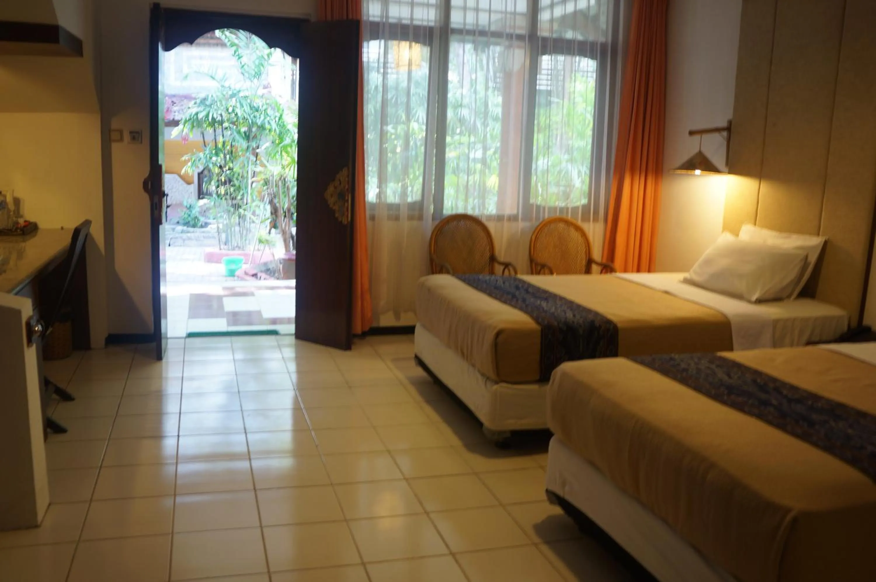 Bird's eye view, Bed in Puri Naga Beachfront Cottages