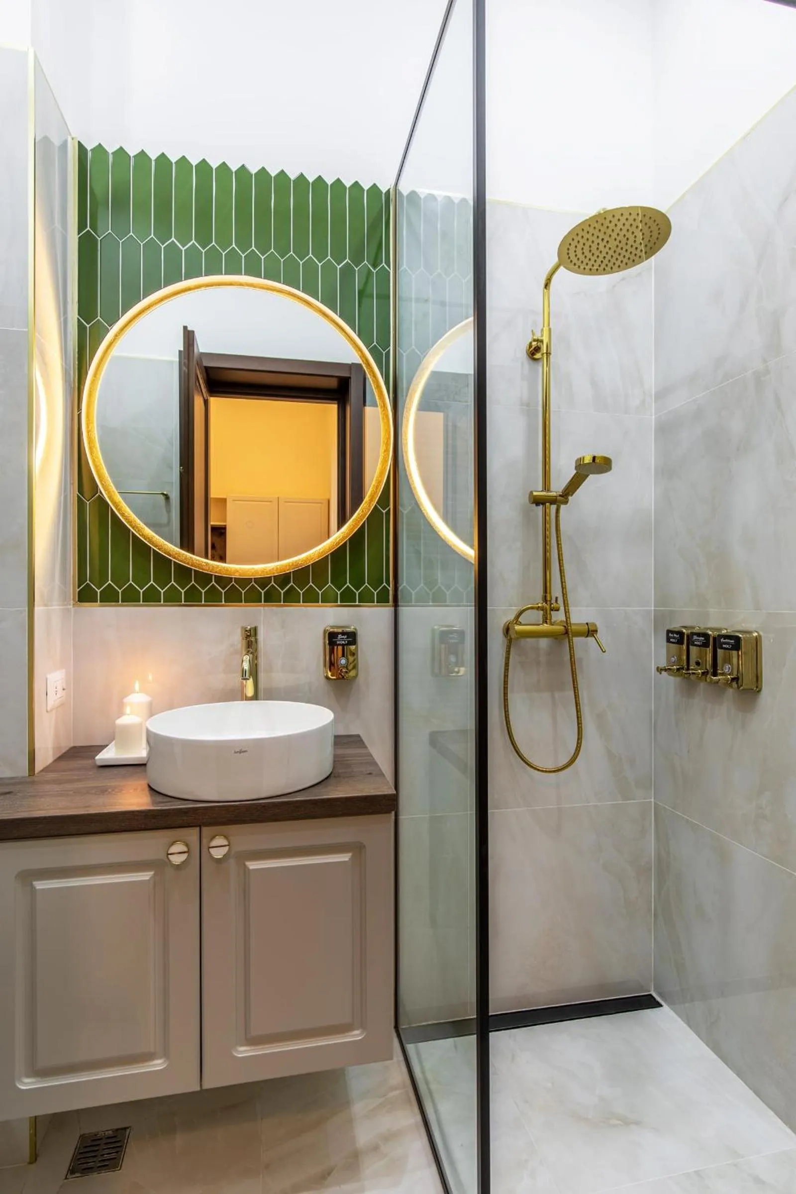 Shower in Old Town Luxury Suites