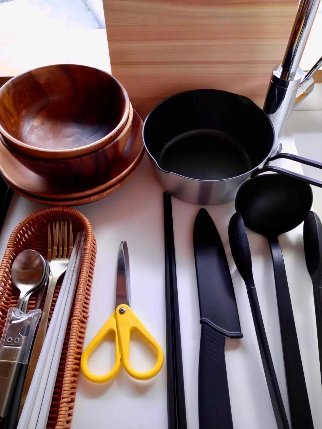 kitchen in Beach side House SHELL kamakurahase