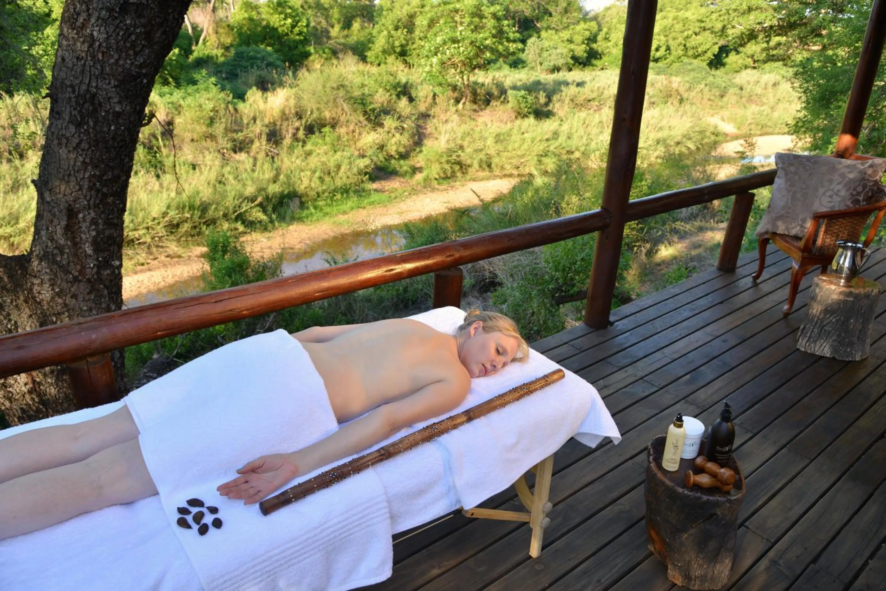 Bed in Karongwe River Lodge