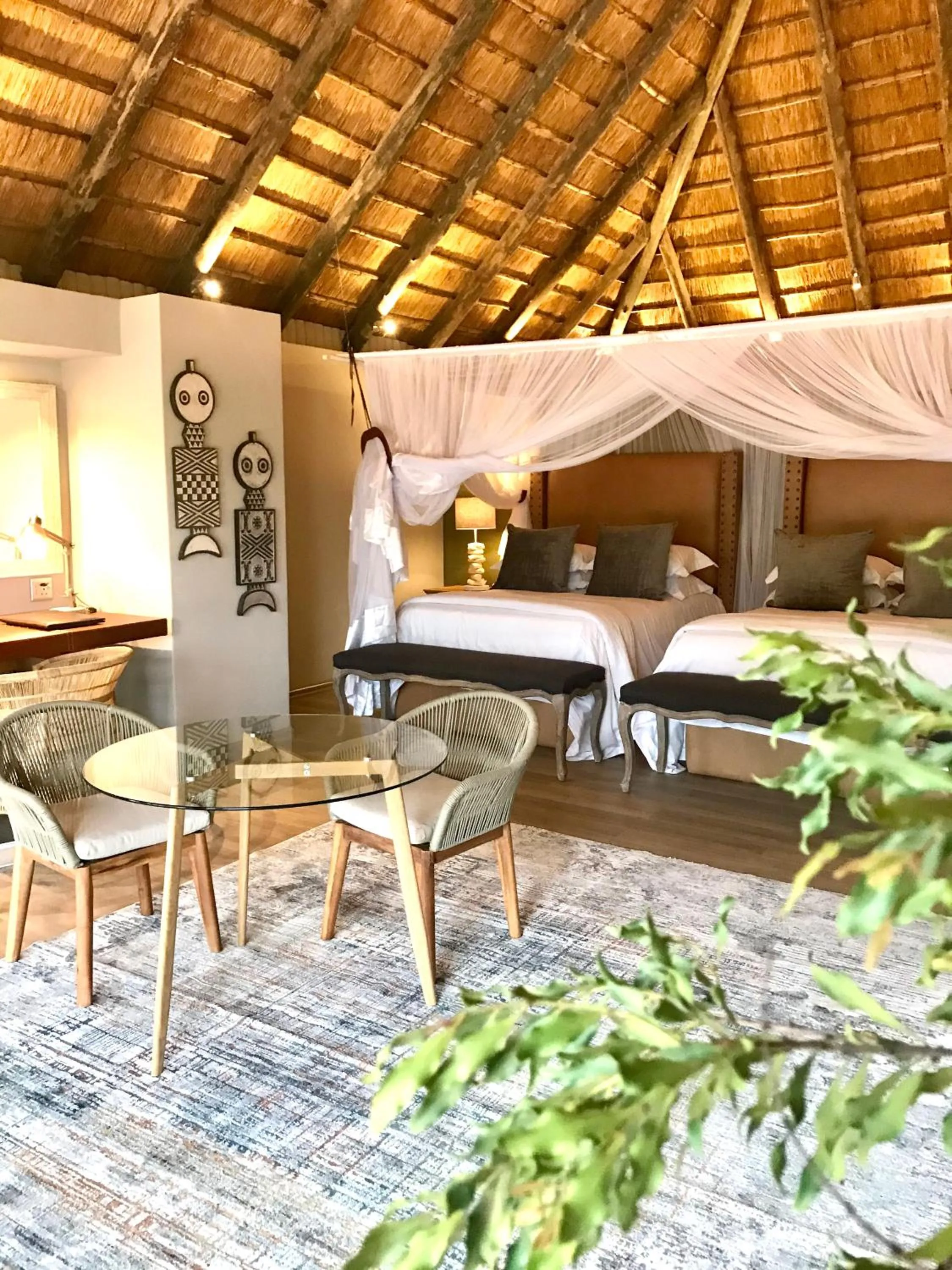 Seating area in Karongwe River Lodge