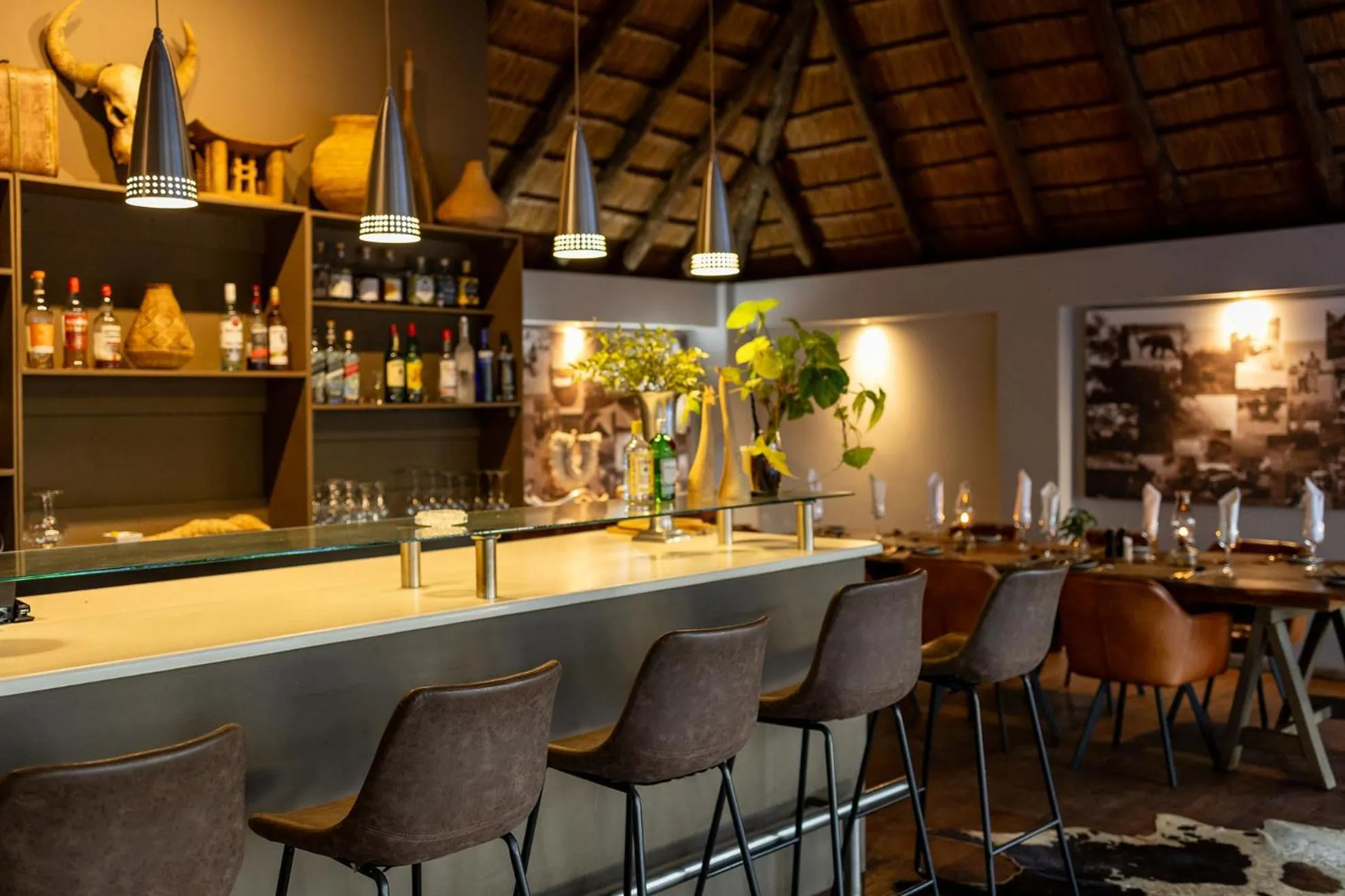 Lounge or bar in Karongwe - River Safari Lodge
