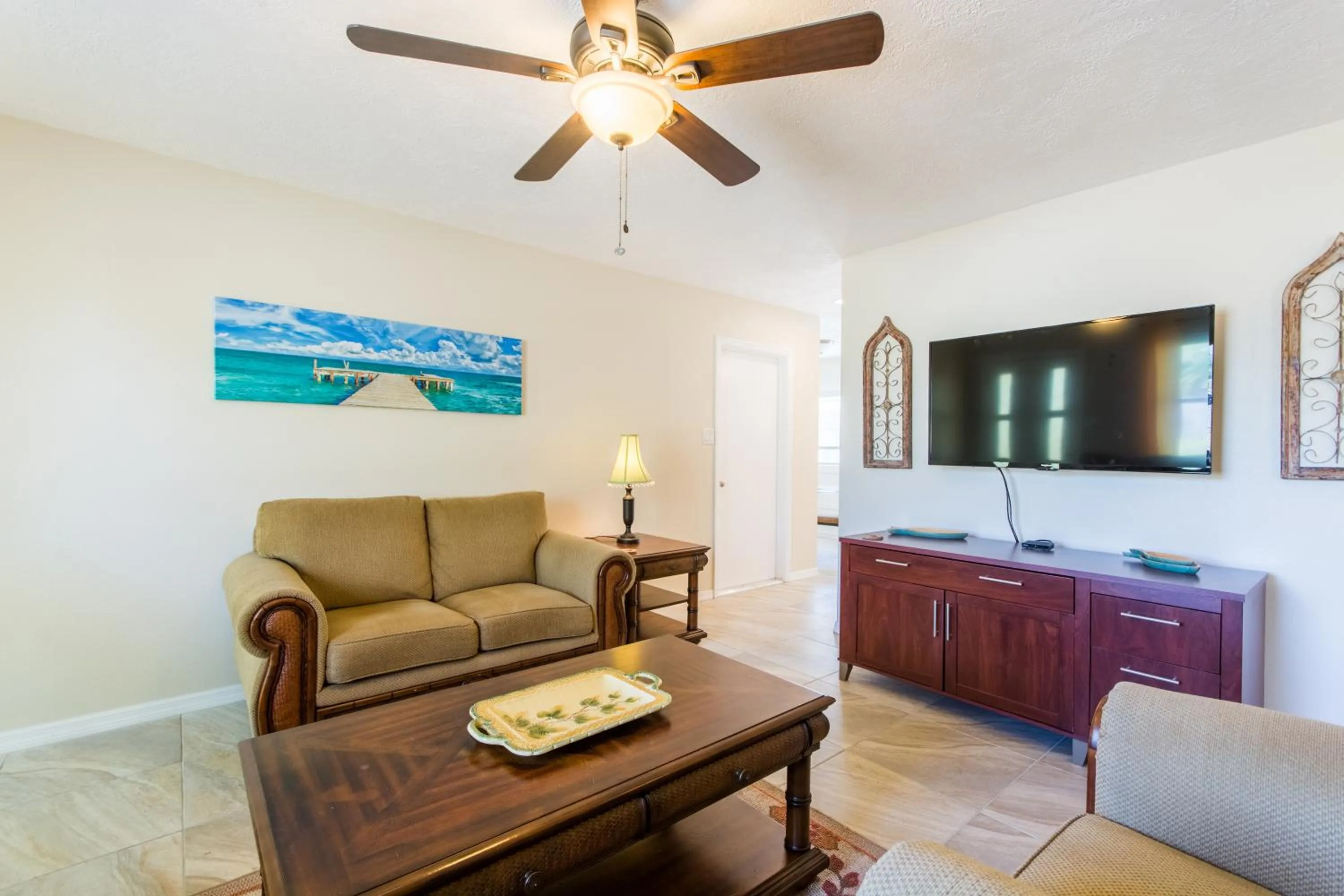 Living room in Villa Franca bungalow