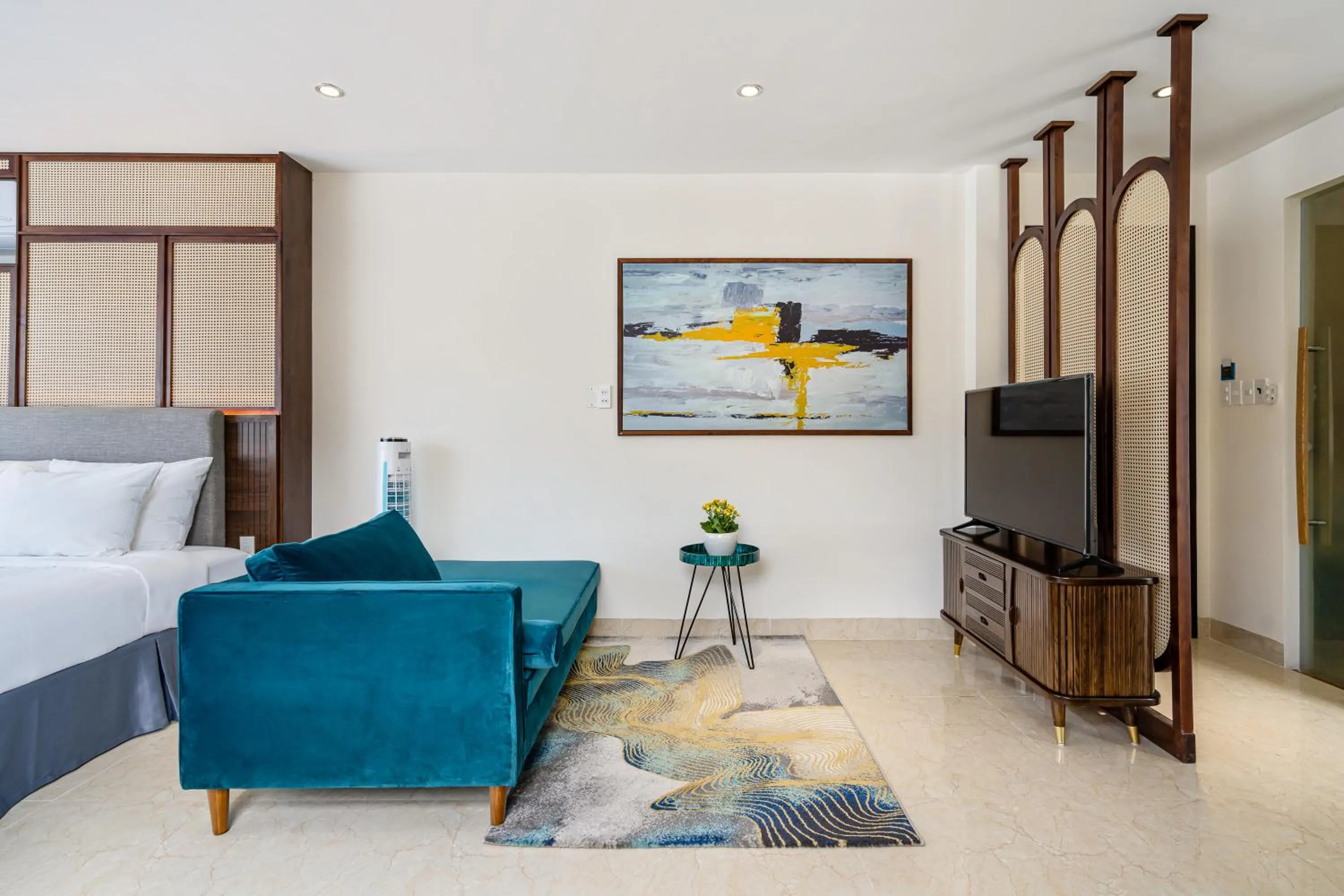 Seating area, Bed in Aquatel Vung Tau