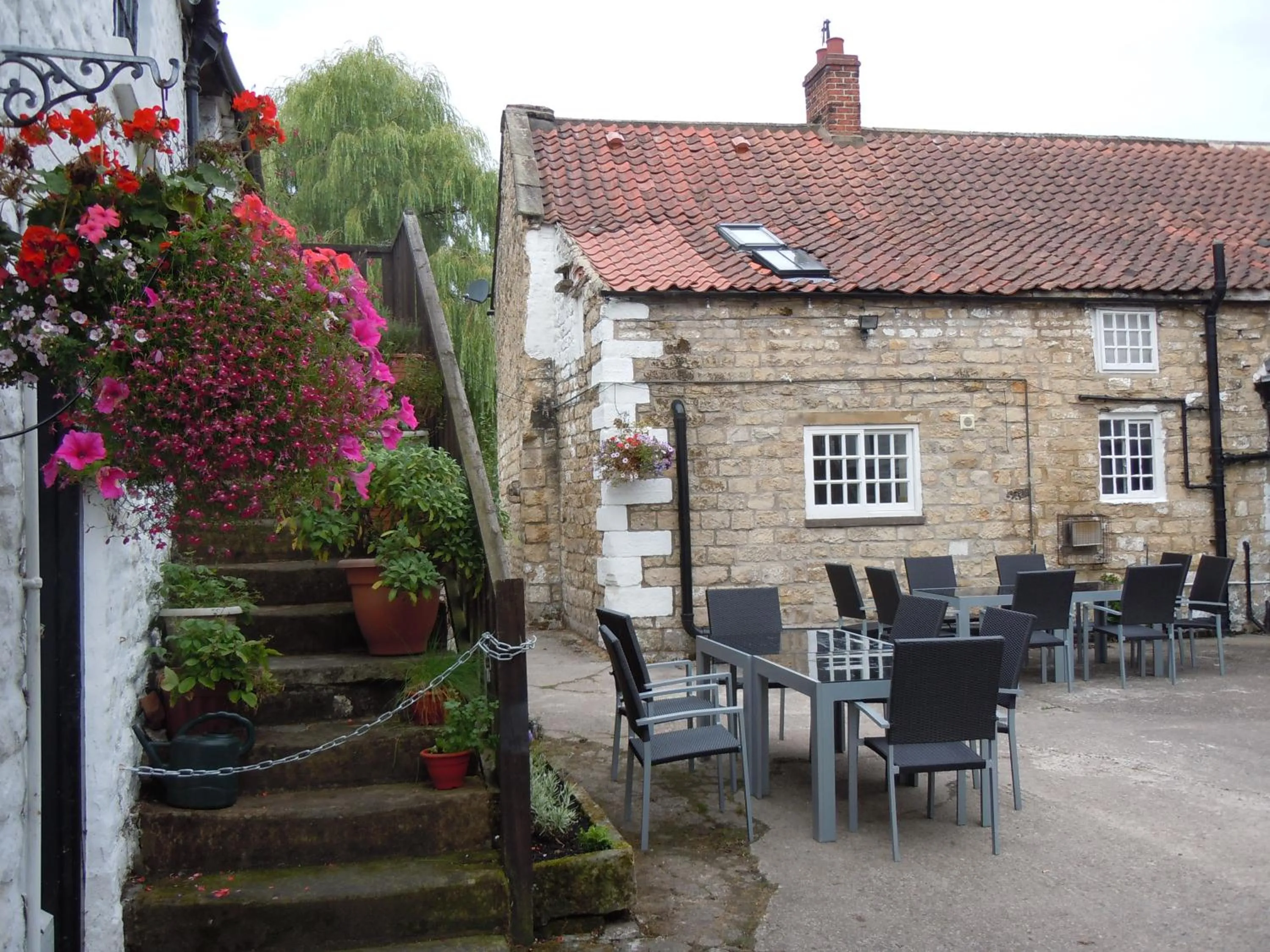 Patio in The New Inn