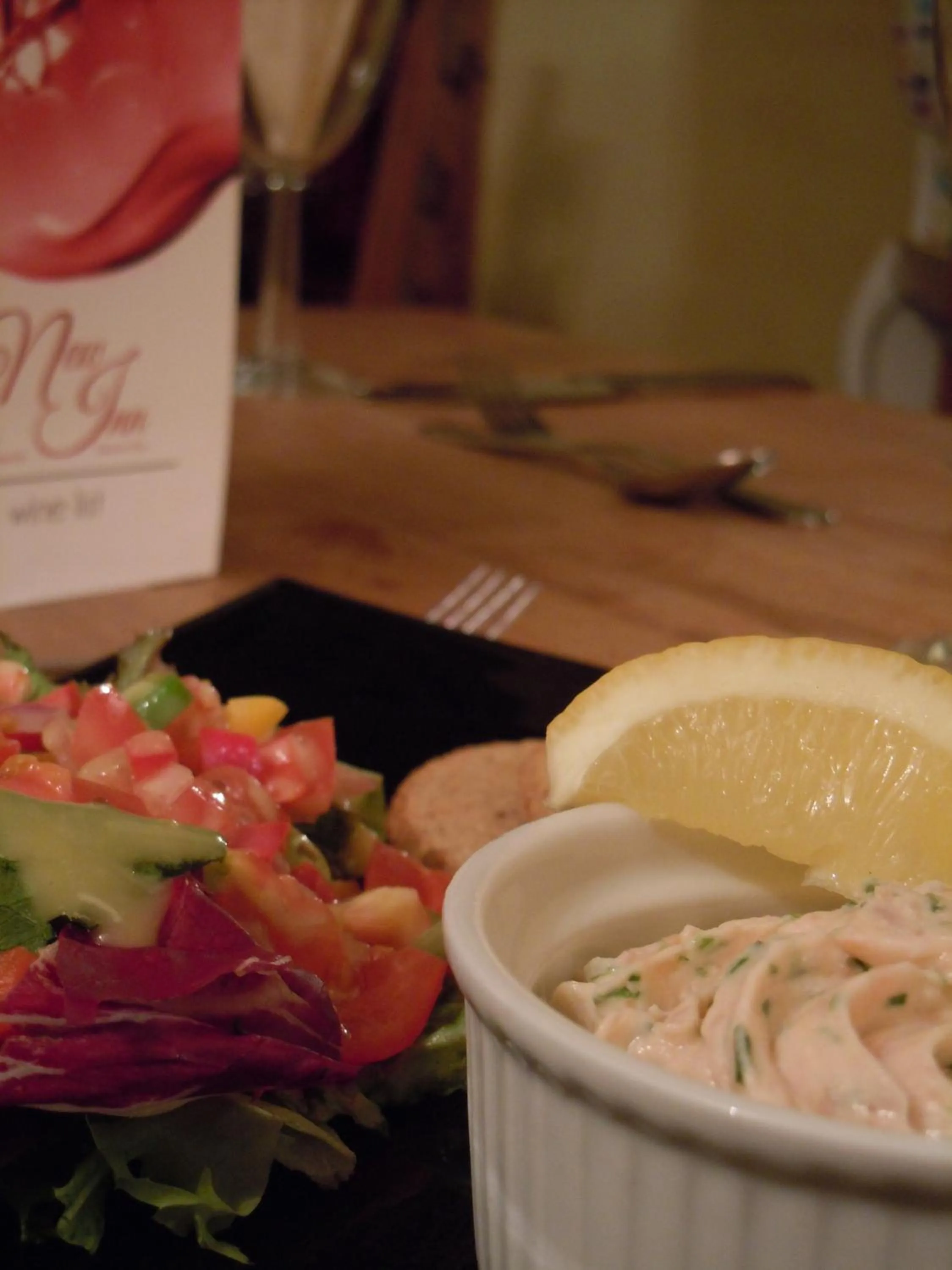 Food close-up in The New Inn
