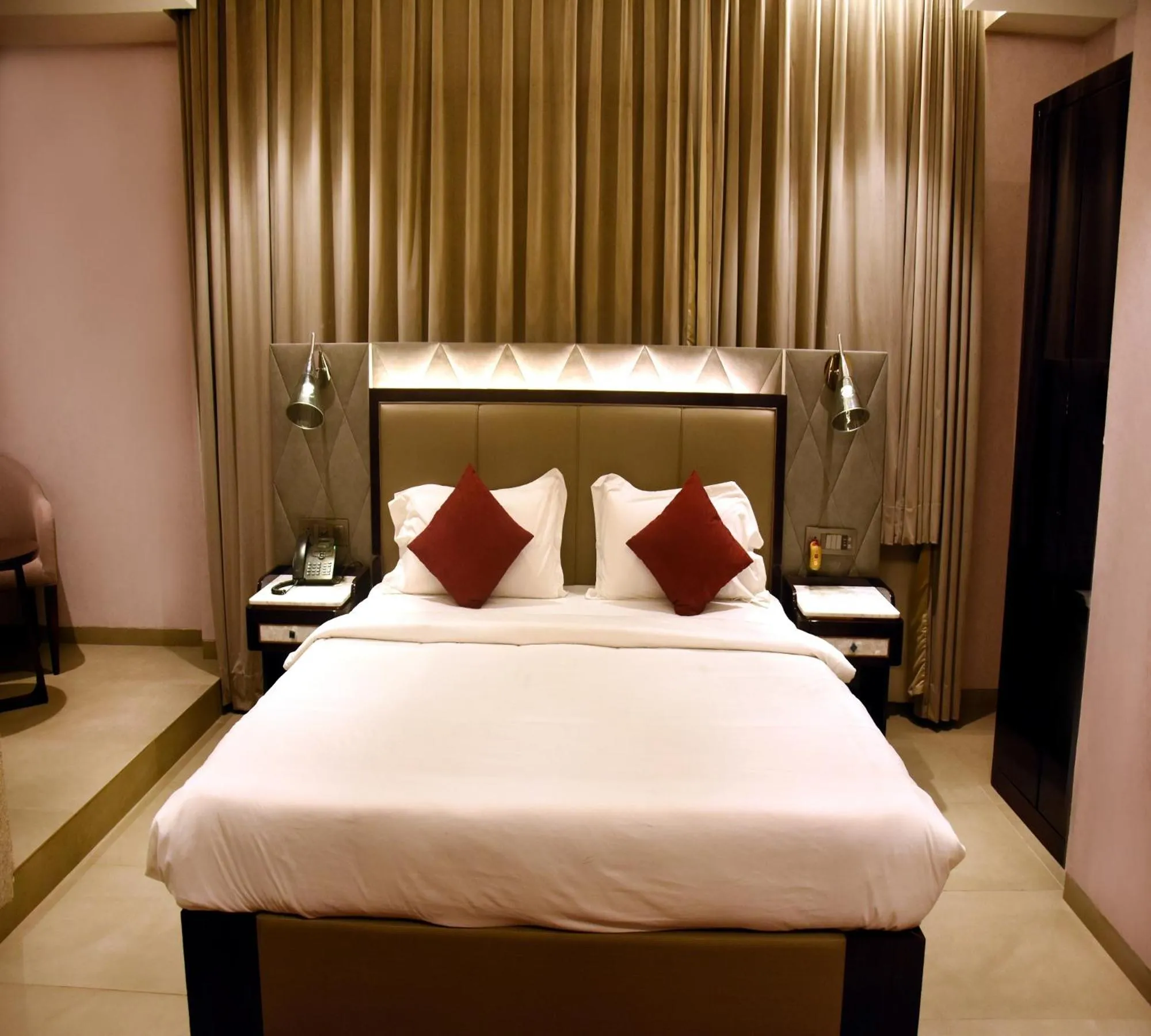 Bed in Hotel Palazzo Prime