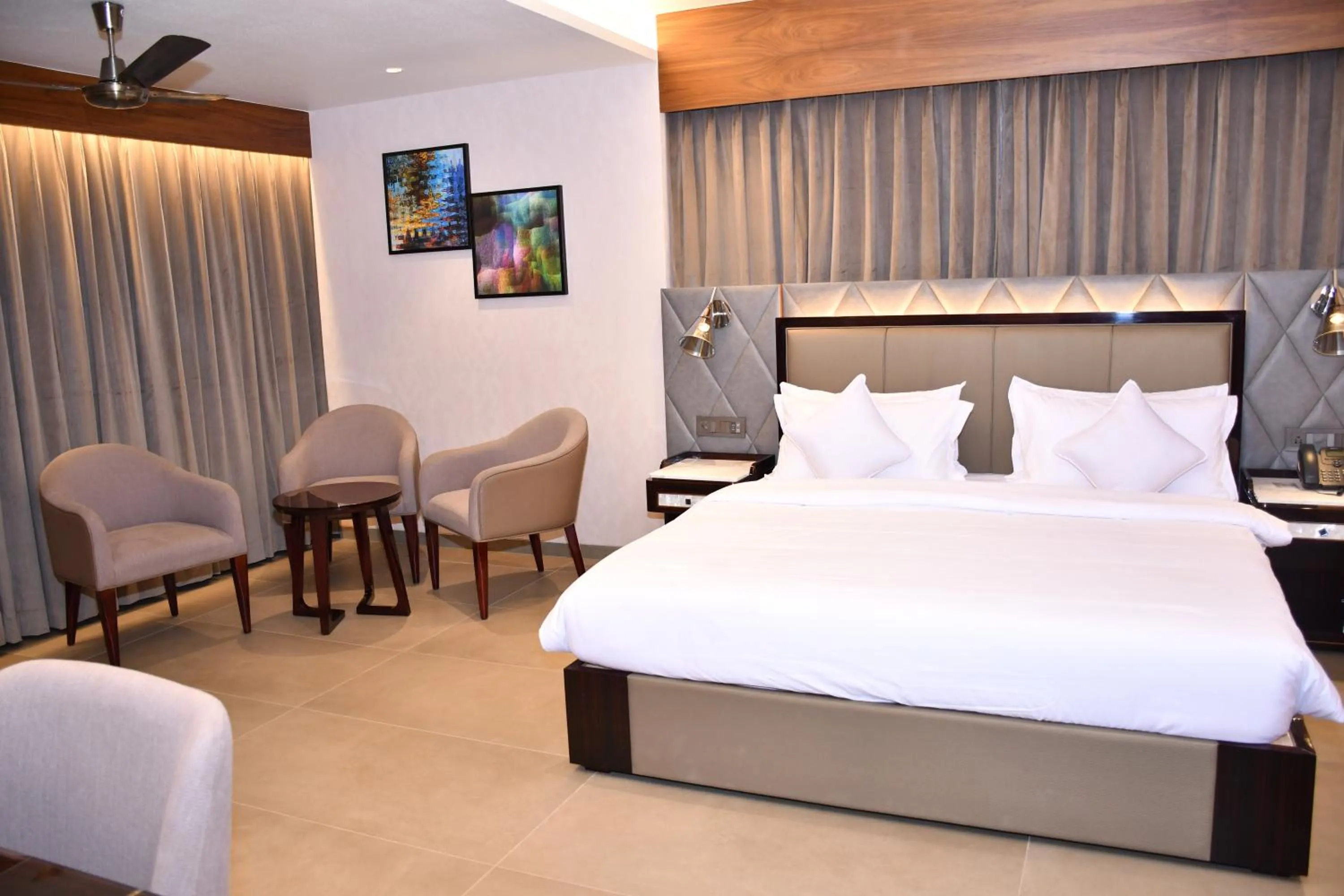 Bed in Hotel Palazzo Prime