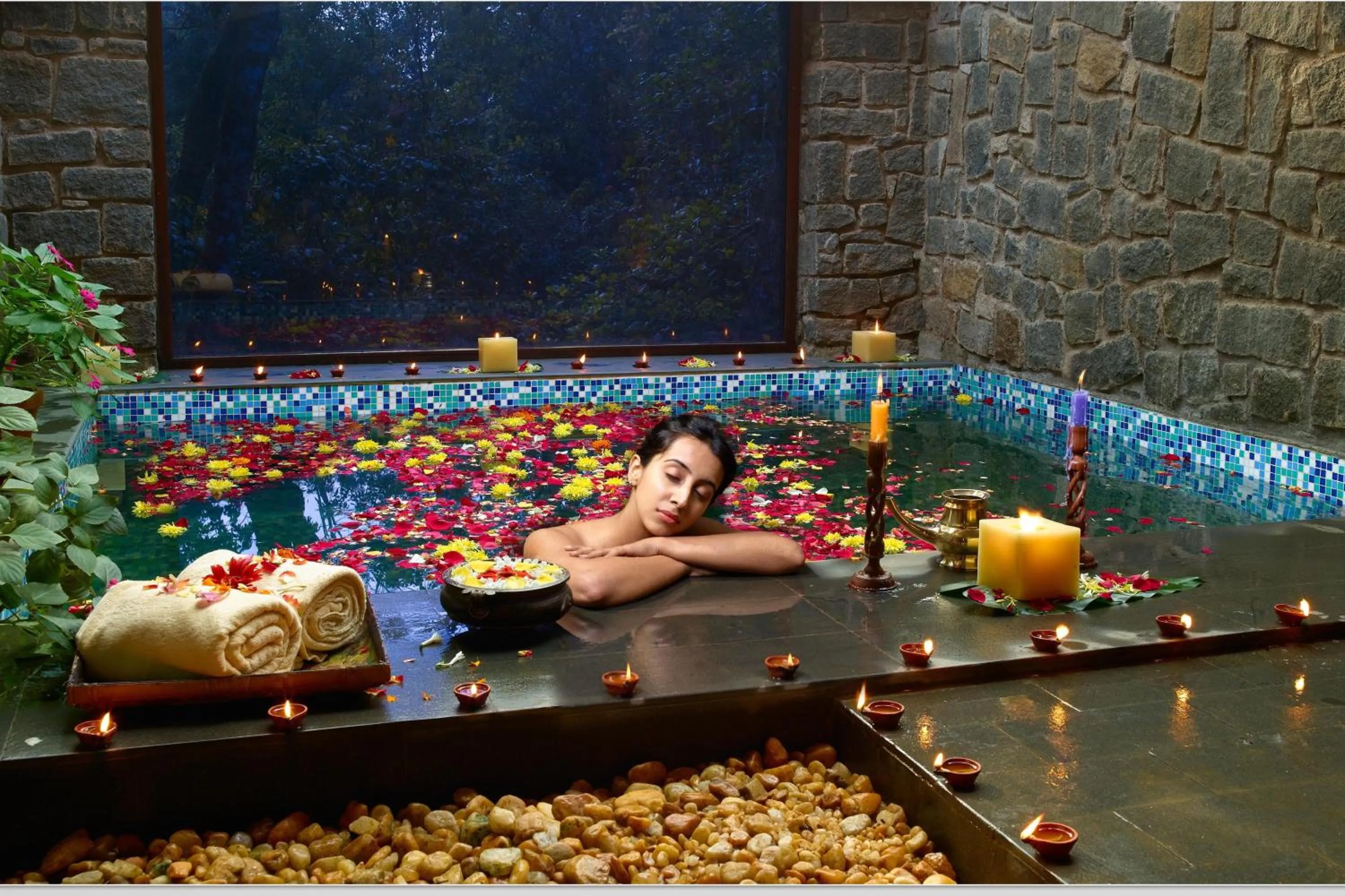 Guests in Vythiri Resort