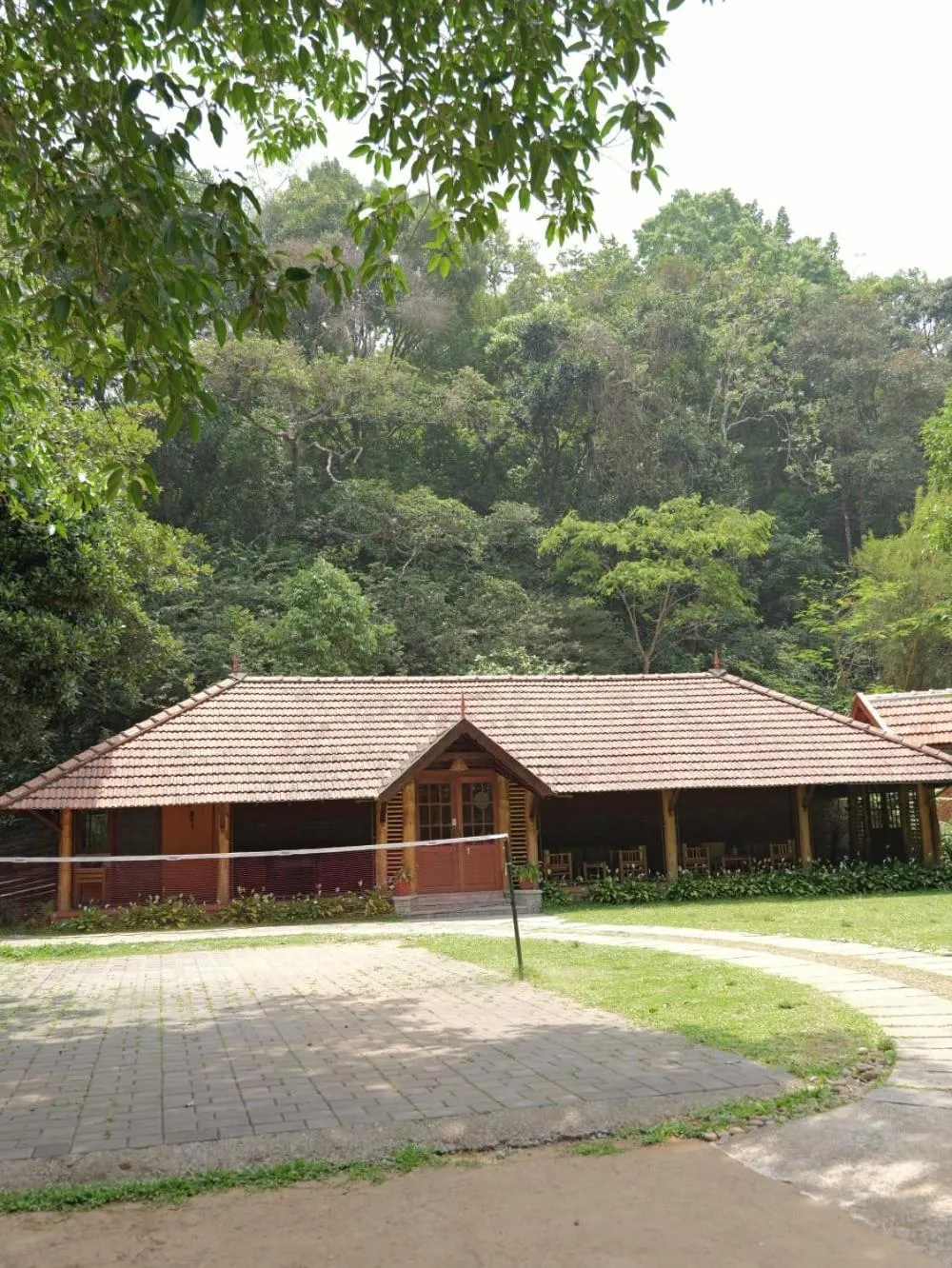 Tennis court in Vythiri Resort