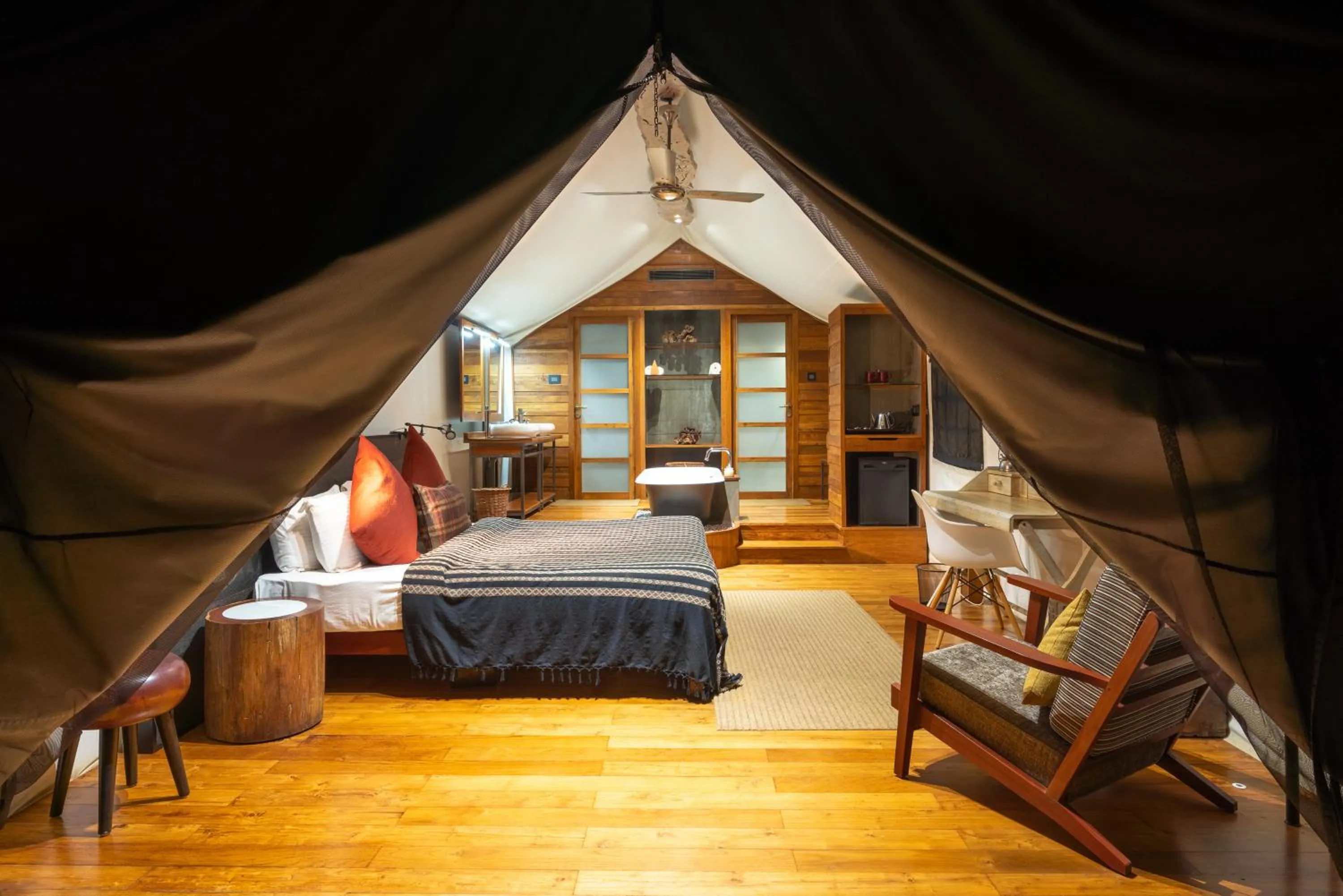 Bed in Kaav Safari Lodge, Kabini