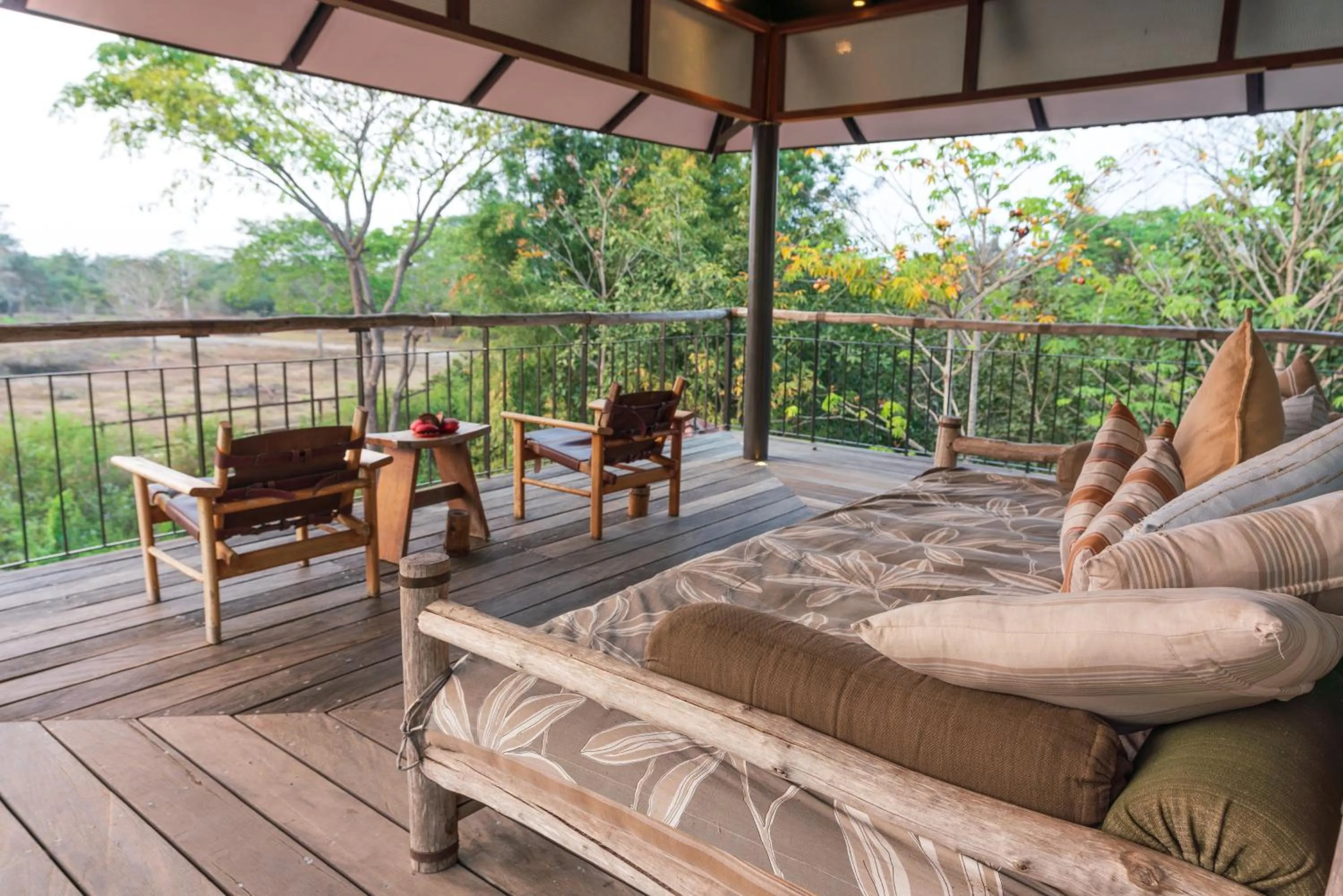 Balcony/Terrace in Kaav Safari Lodge, Kabini