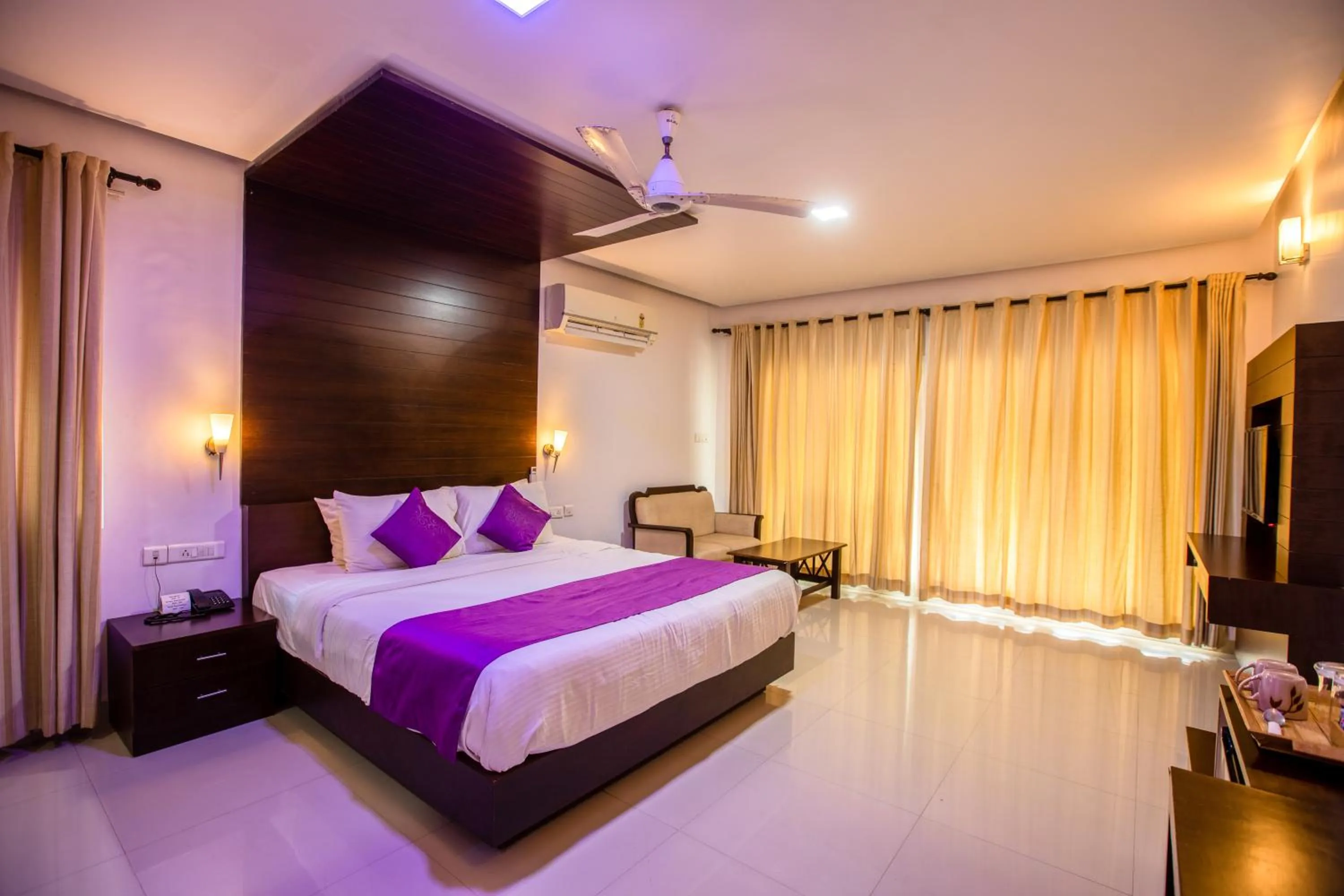 Bed in Malabar Ocean Front Resort And Spa, Bekal