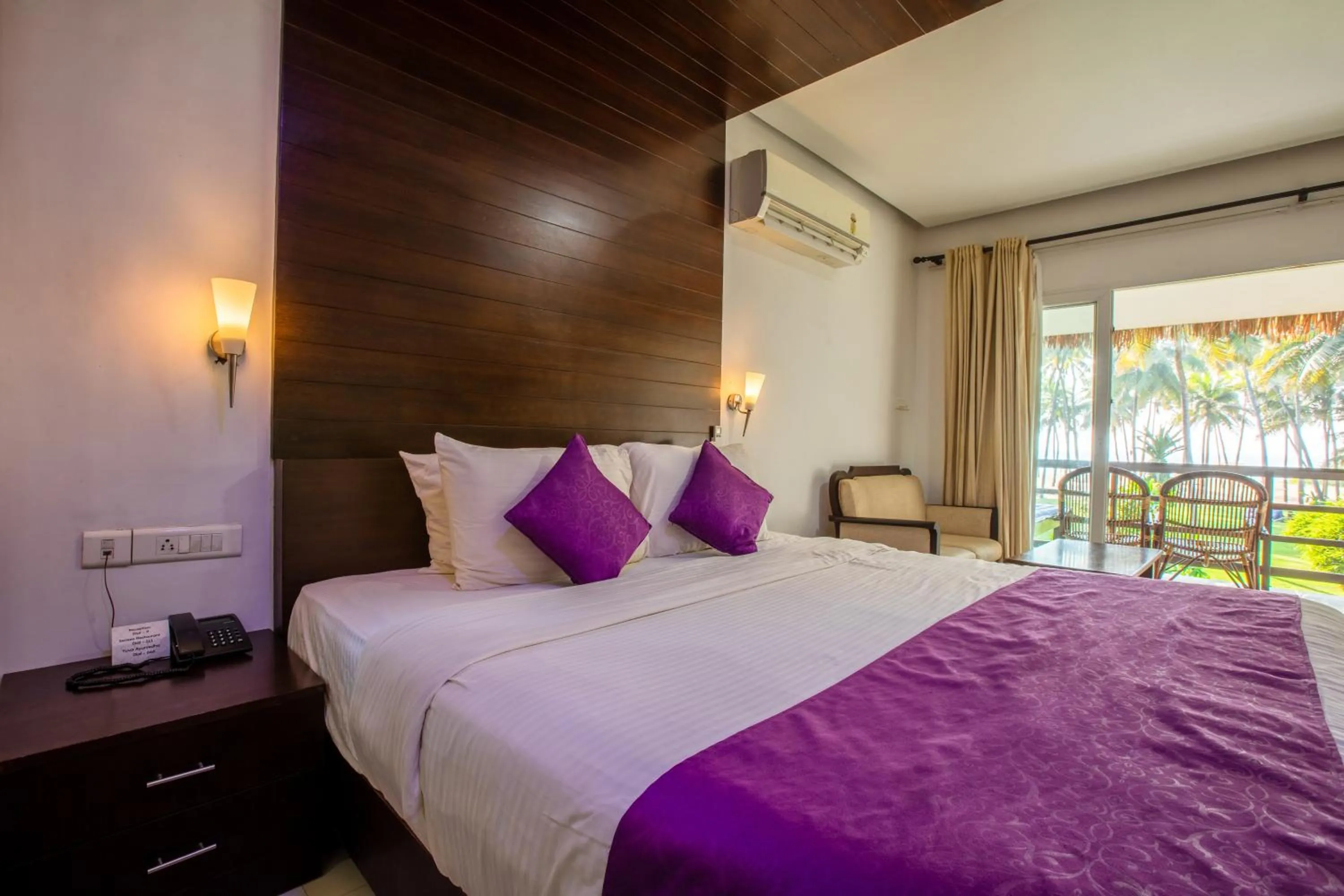 Bed in Malabar Ocean Front Resort And Spa, Bekal
