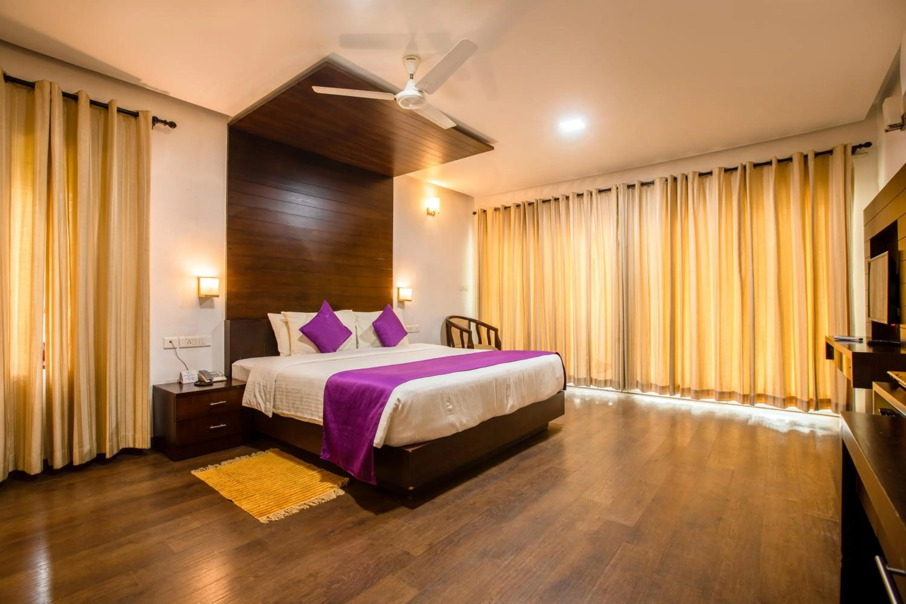 Bed in Malabar Ocean Front Resort And Spa, Bekal