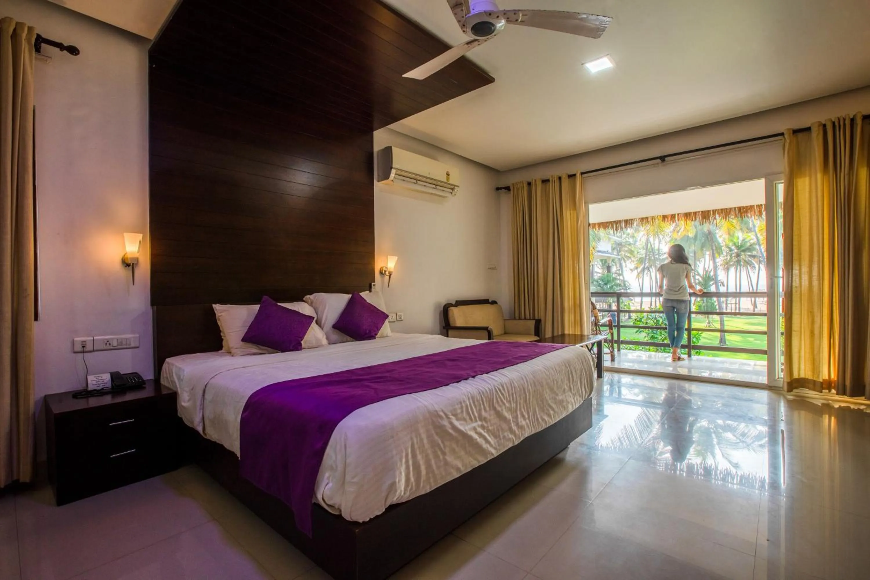 View (from property/room), Bed in Malabar Ocean Front Resort And Spa, Bekal