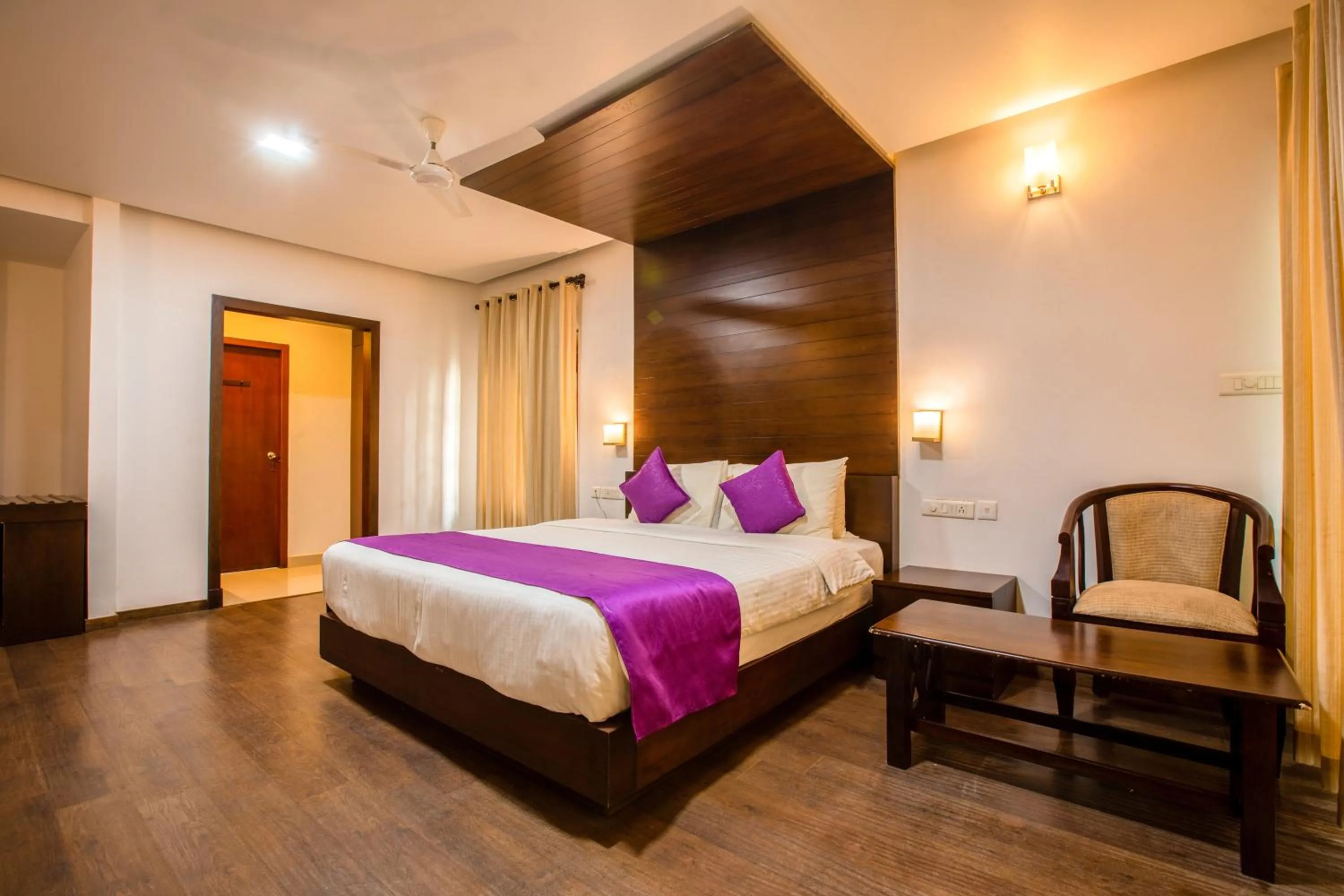 Bed in Malabar Ocean Front Resort And Spa, Bekal
