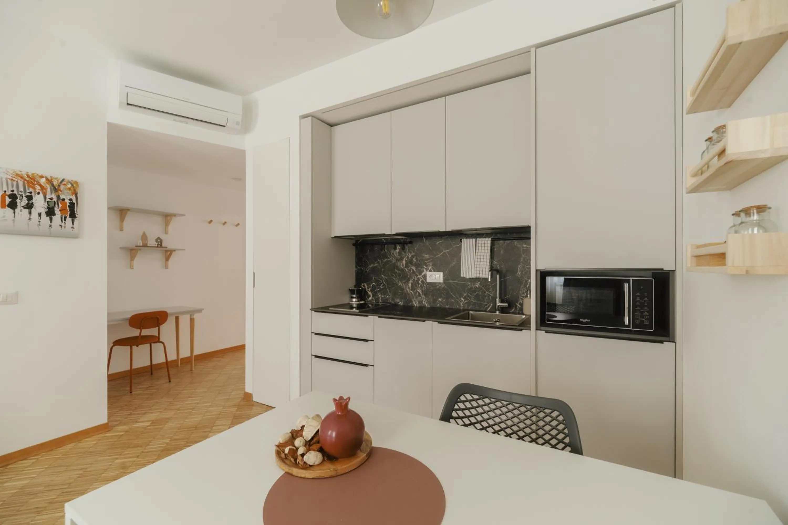 Kitchen or kitchenette in Residence Degli Aranci - Casêta