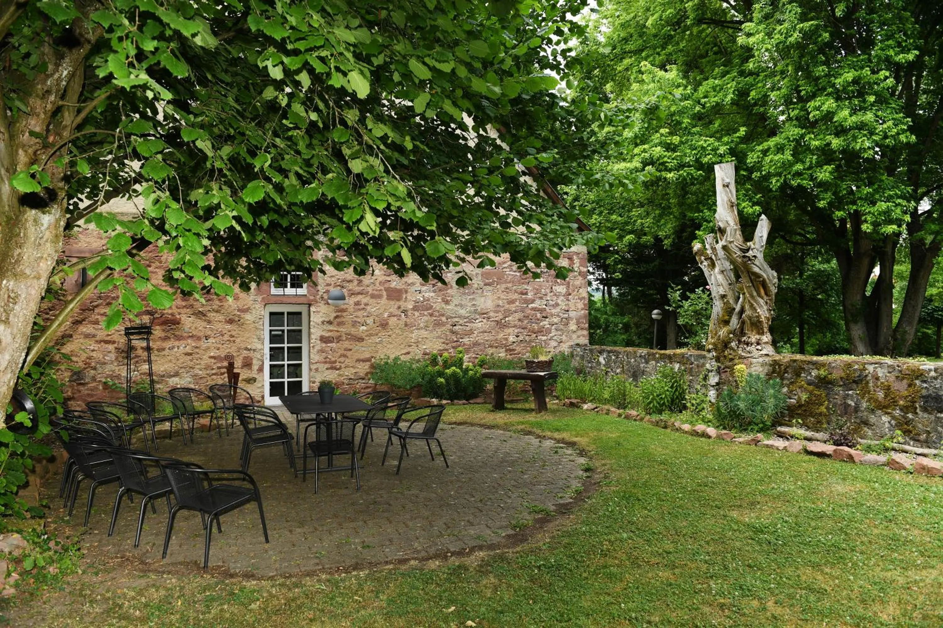 Garden view in Bildungshaus Neckarelz