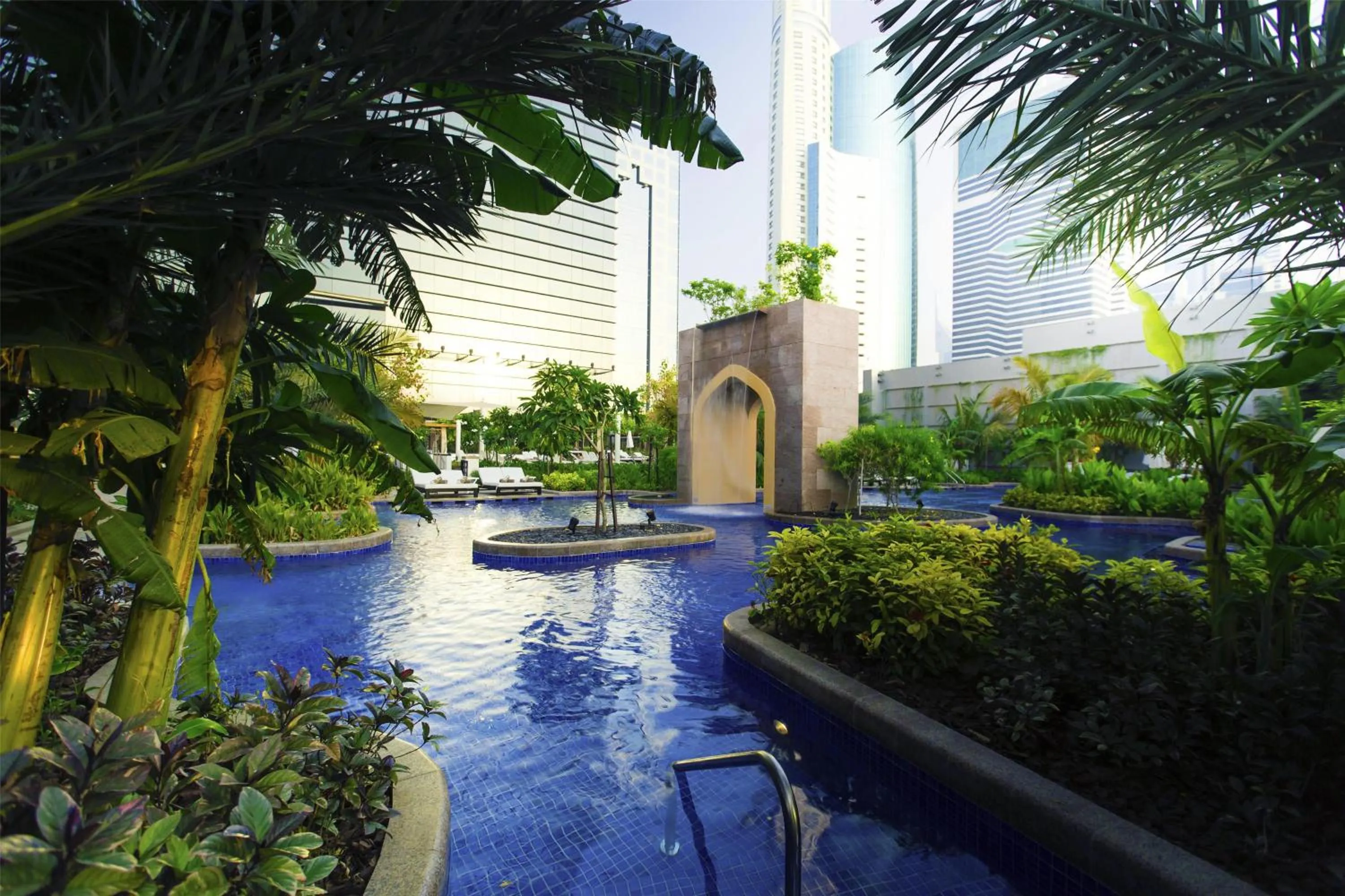 Pool view in Conrad Dubai